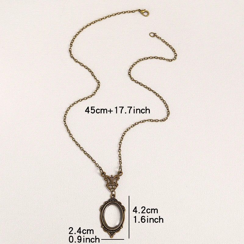 Other × Vintage Vintage Transparent Glass Pendant Necklace Size ONE SIZE - 4 Thumbnail