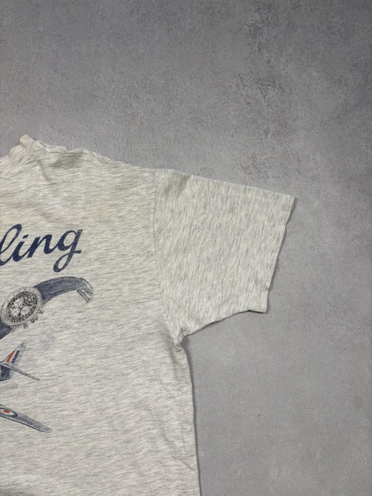 Breitling Vintage 80s Breitling Aviation Graphic T Shirt Watch Promo Size US XL / EU 56 / 4 - 3 Thumbnail
