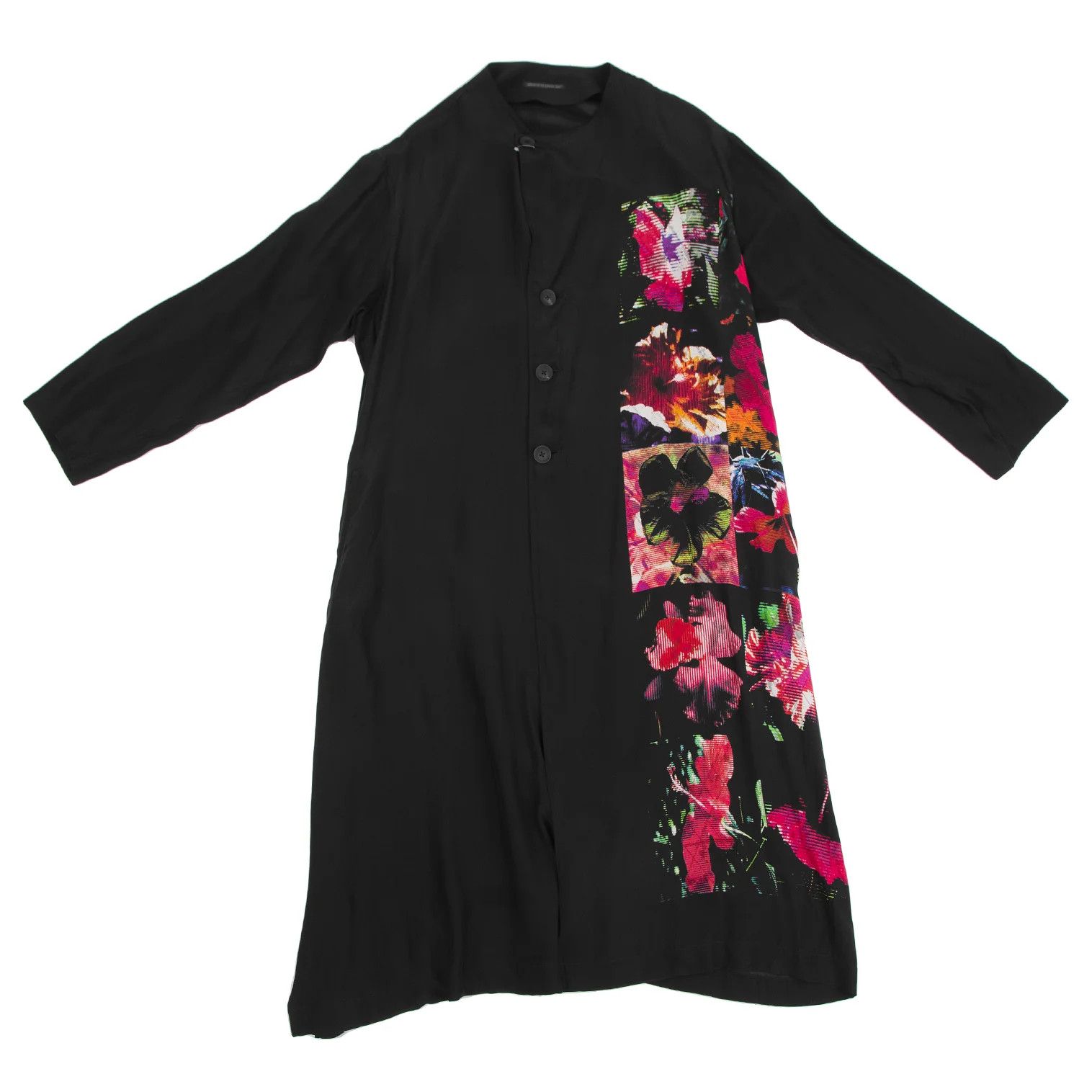Yohji Yamamoto Yohji Yamamoto Floral Print Long Shirt Size US M / EU 48-50 / 2 - 1 Thumbnail