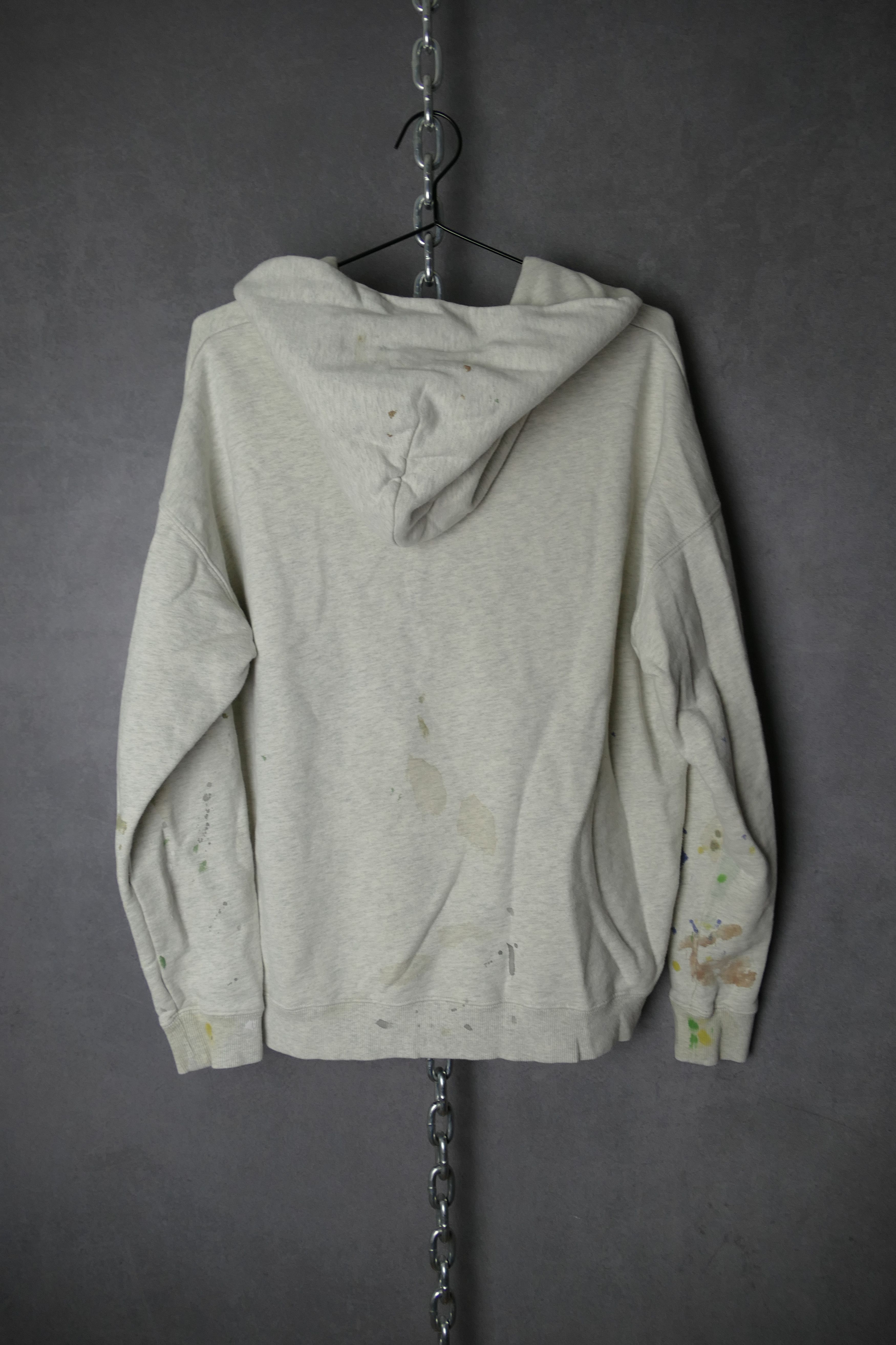 Vuja De VUJA DE Tokyo Mens Hoodie Grey Distressed Paint Splatter Size US S / EU 44-46 / 1 - 2 Thumbnail