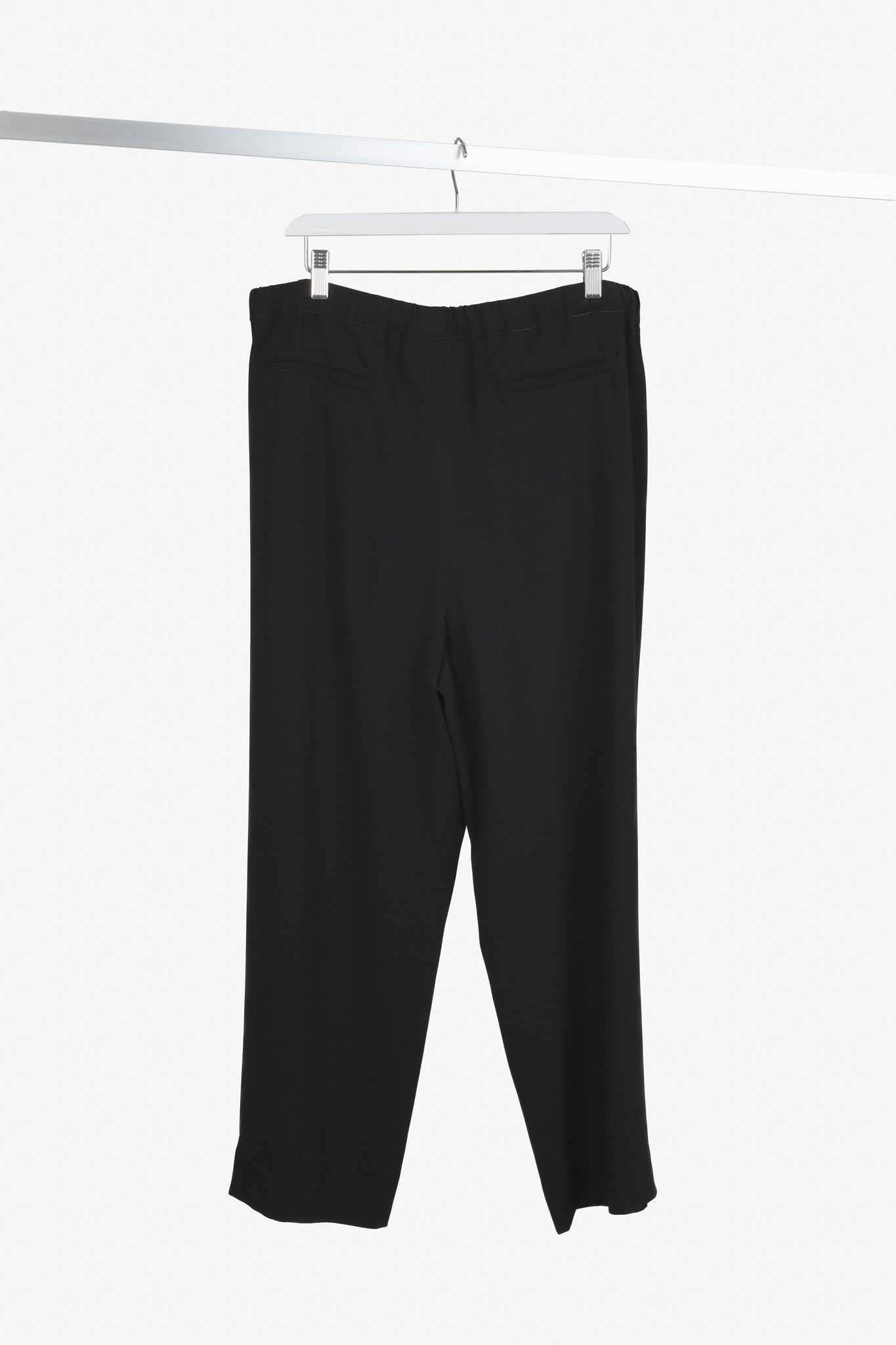 Max Mara Max Mara Weekend Relaxed Drawstring Waist Black Pants Size 34" / US 12 / IT 48 - 2 Thumbnail
