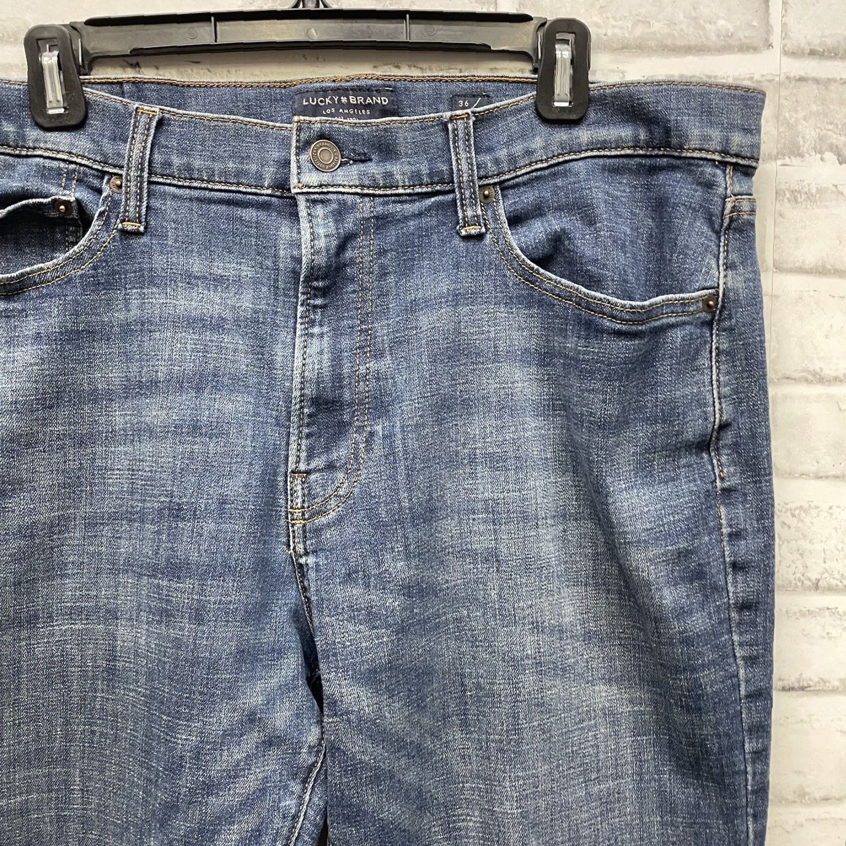 Lucky Brand Lucky Brand 121 Jeans Slim Straight Men 36x32 Blue Size US 36 / EU 52 - 2 Thumbnail