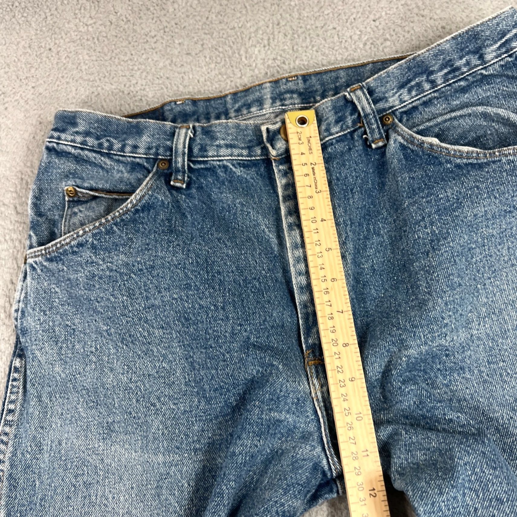 Wrangler VINTAGE Wrangler Jeans Mens 36x30 Regular Fit Blue Cotton Denim 90s Straight Casual Size US 36 / EU 52 - 4 Thumbnail