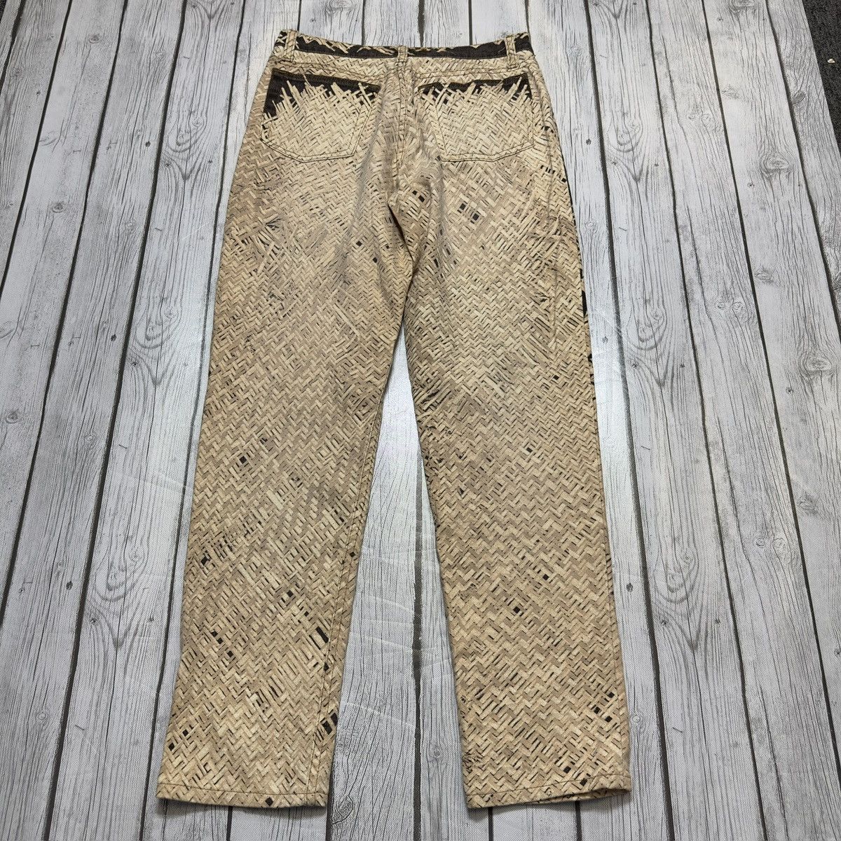 Roberto Cavalli × Vintage Vintage Roberto Cavalli printed jeans Size US 29 - 2 Thumbnail