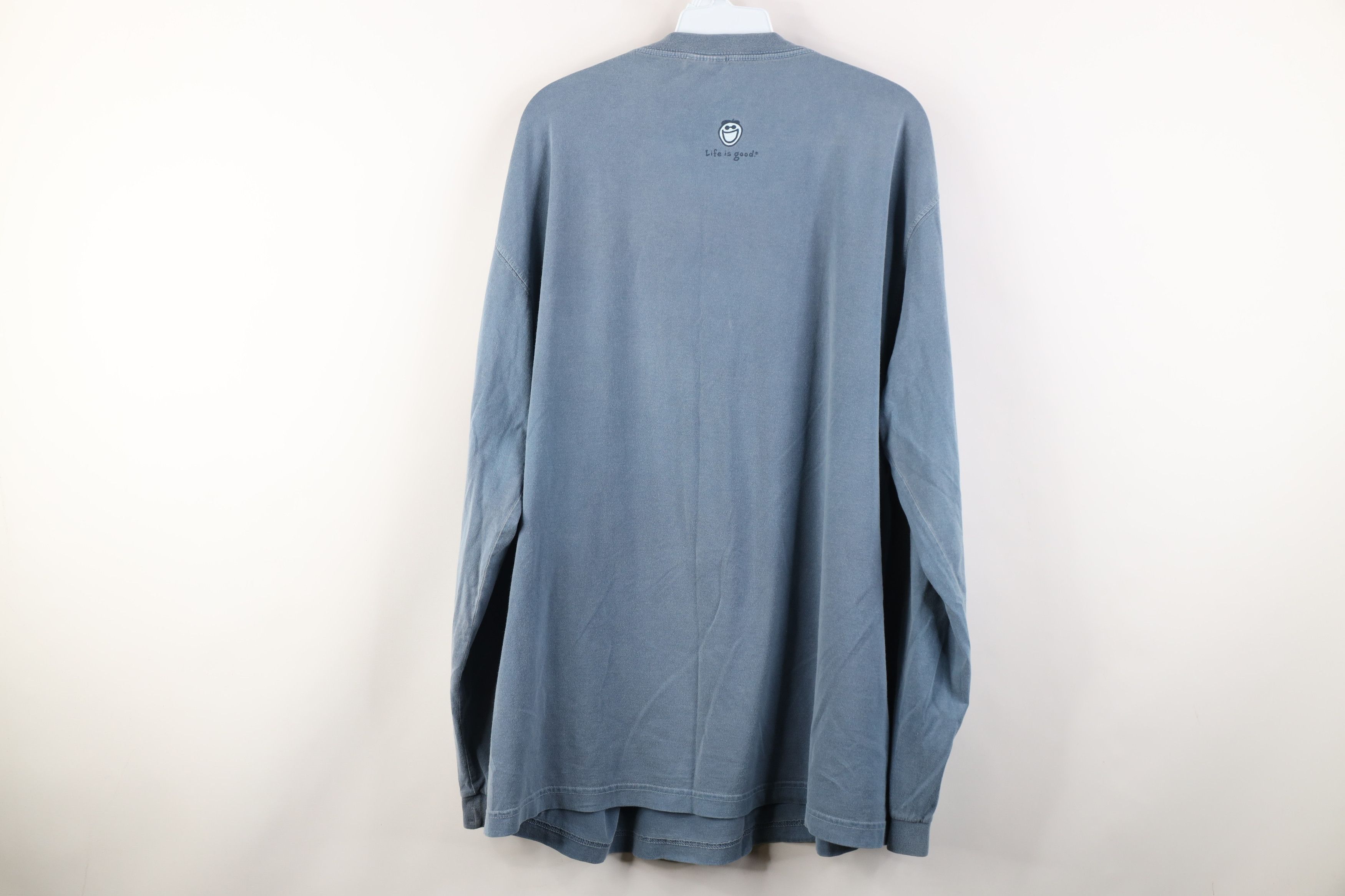 Life is Good Vintage Life Is Good Tree Long Sleeve T-Shirt Blue Cotton Size US XL / EU 56 / 4 - 13 Thumbnail