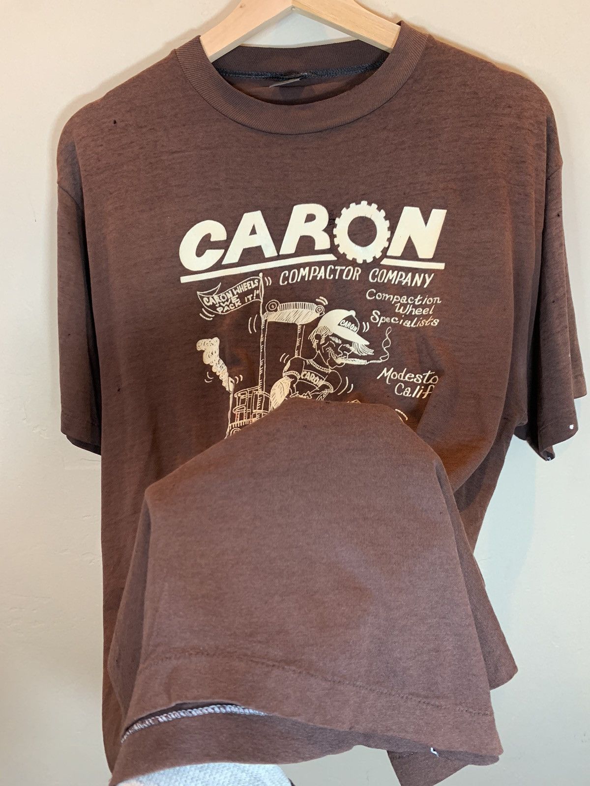 Vintage RARE Vintage 70s Caron Compactor Company Single Stitch Shirt Size US XL / EU 56 / 4 - 3 Thumbnail