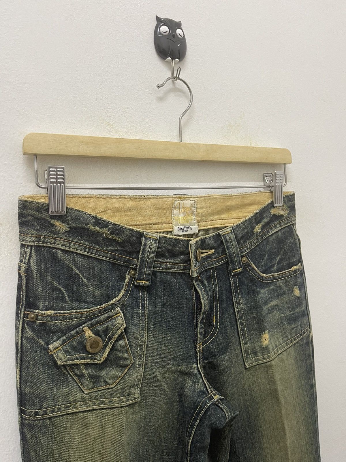 Edwin Rare Vintage VIENUS JEAN Something by Edwin Japan Flare Size US 28 / EU 44 - 6 Thumbnail