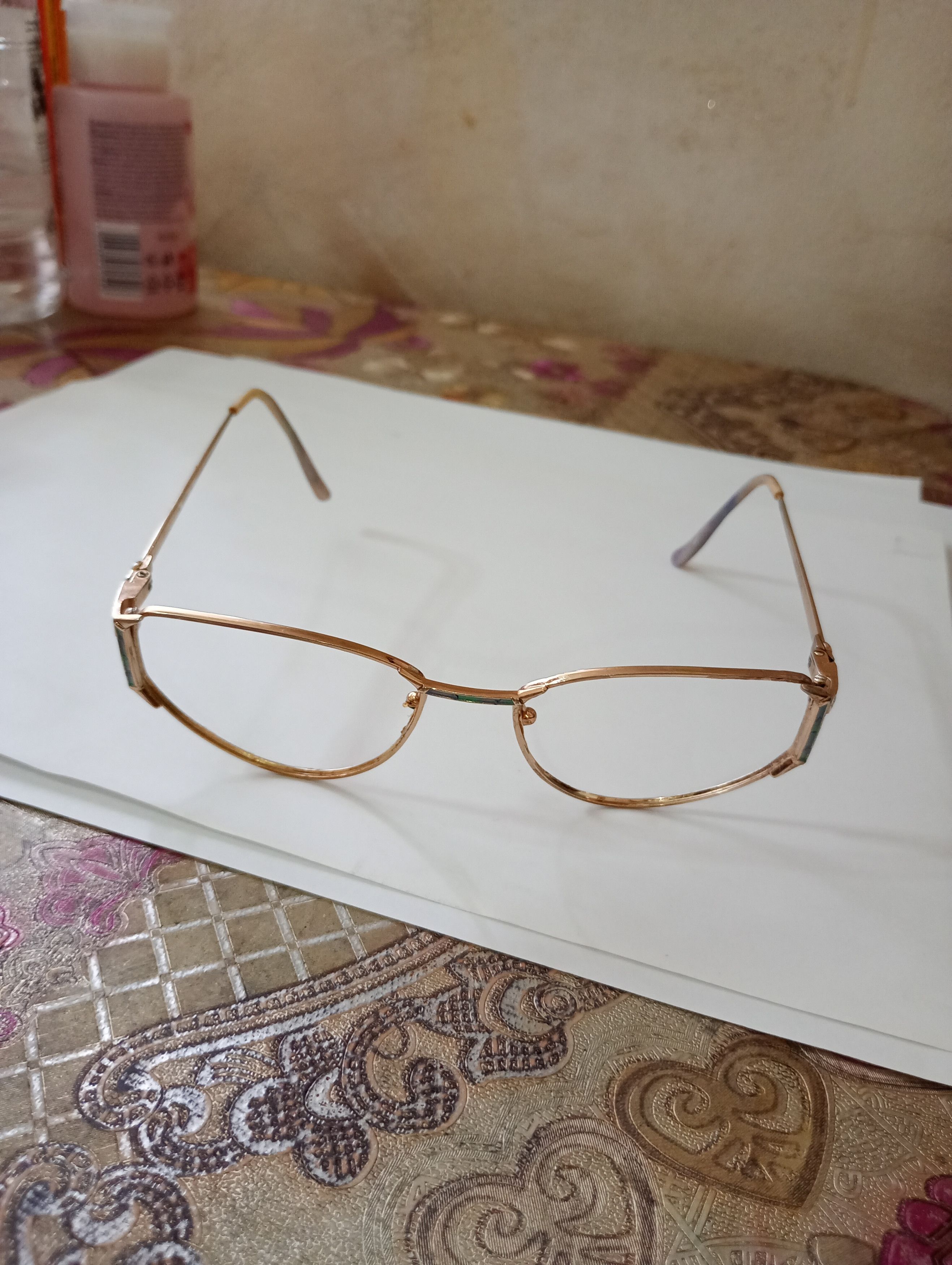 Other Alain Delon Vintage Gold Eyeglass Frames Diane Size ONE SIZE - 2 Thumbnail