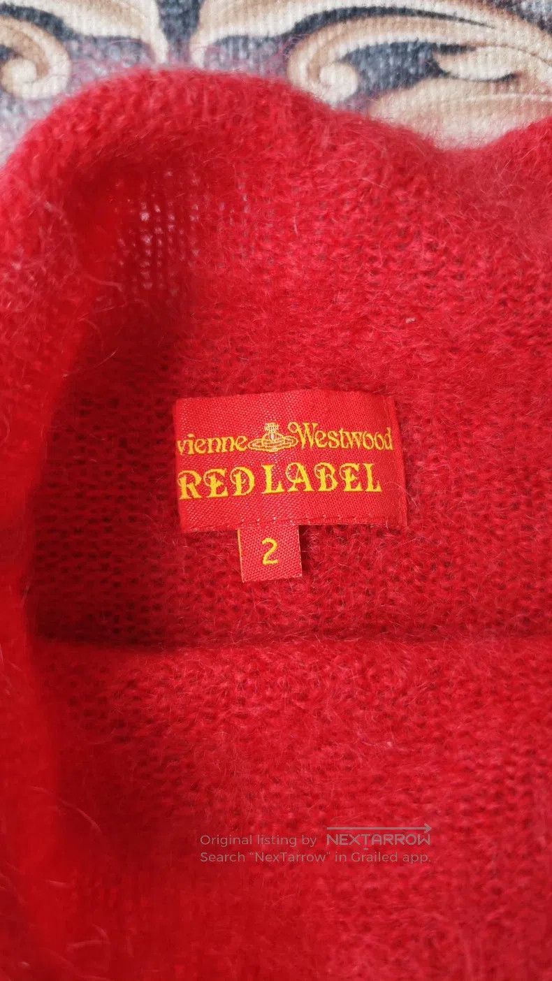 Vivienne Westwood Vivienne Westwood Red Knit Sweater with Front Buttons Size M / US 6-8 / IT 42-44 - 8 Thumbnail