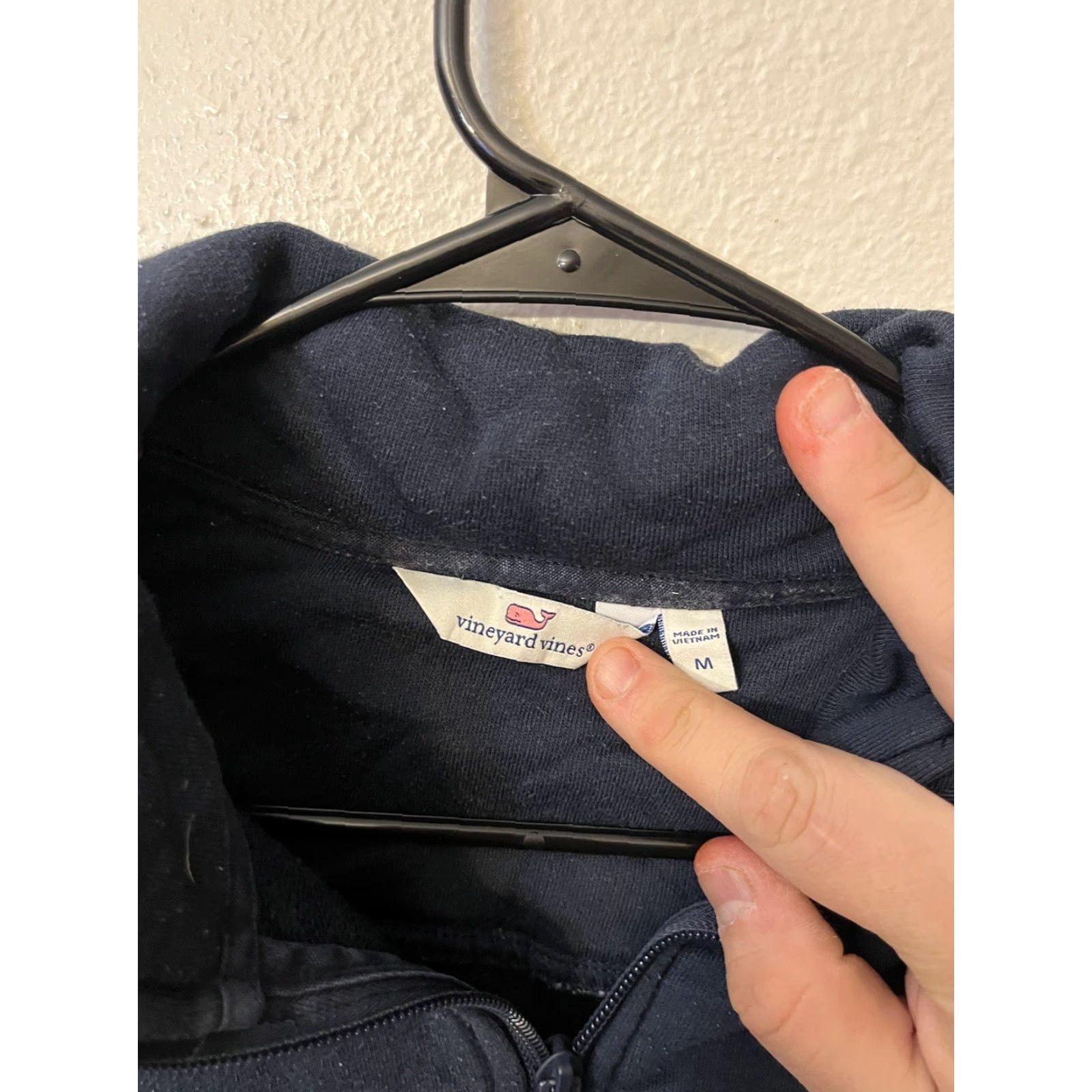 Vineyard Vines VINTAGE Vineyard Vines Women's Sweater Pullover 1/4 Zip Long Sleeve Size M Blue Fall/Winter Mens Size M / US 6-8 / IT 42-44 - 2 Thumbnail