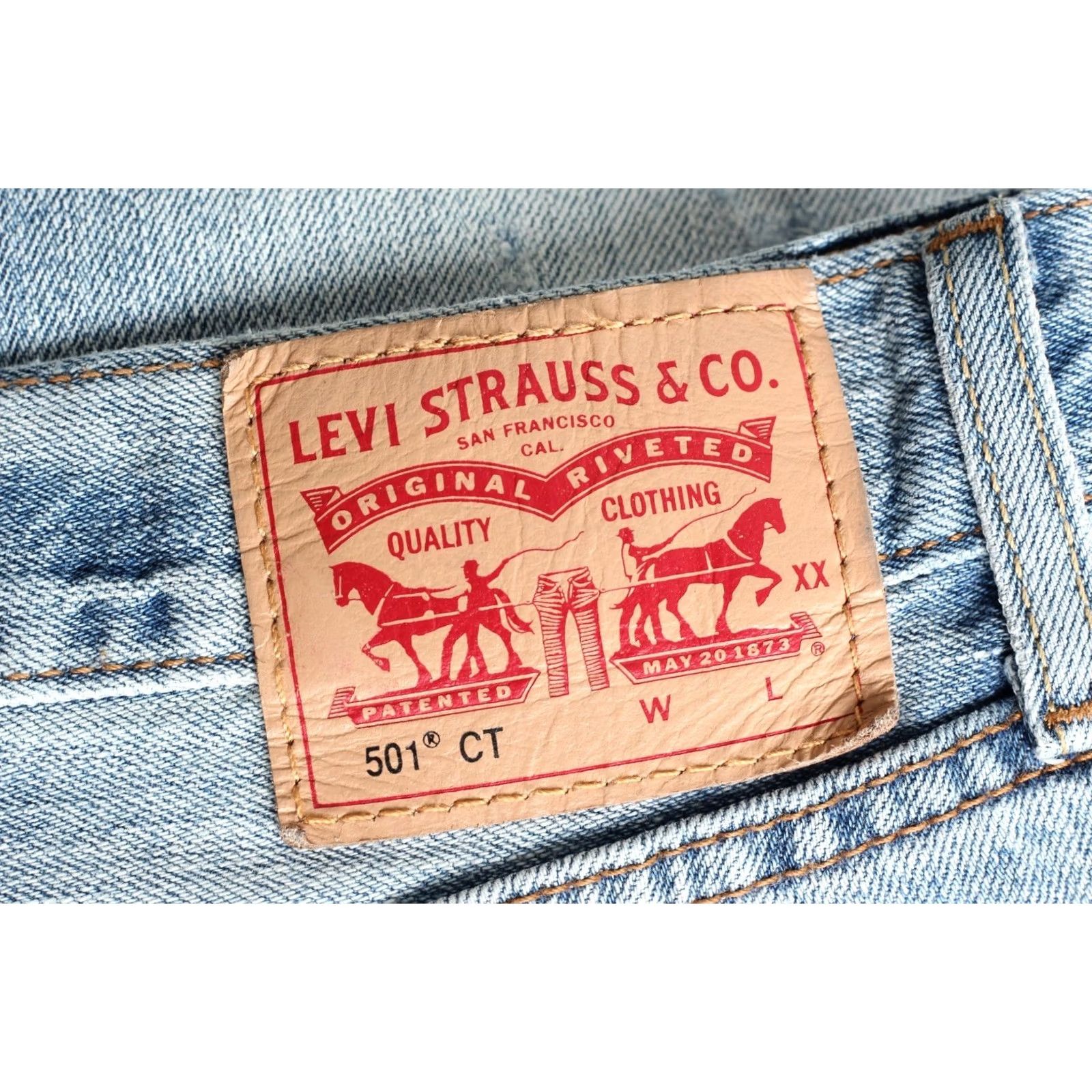 Levi's LEVI’S 501 CT Custom Tapered Jeans Women W31 L28 Jeans Size 24" / US 00 / IT 34 - 4 Thumbnail