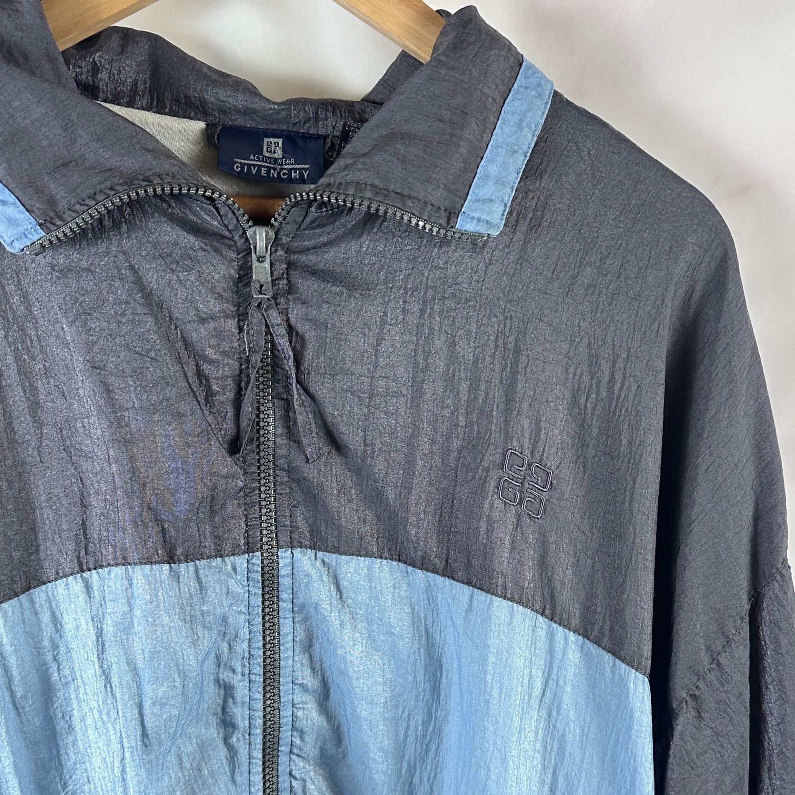 Givenchy Vintage Grey/Blue Track Jacket Size US XL / EU 56 / 4 - 3 Thumbnail