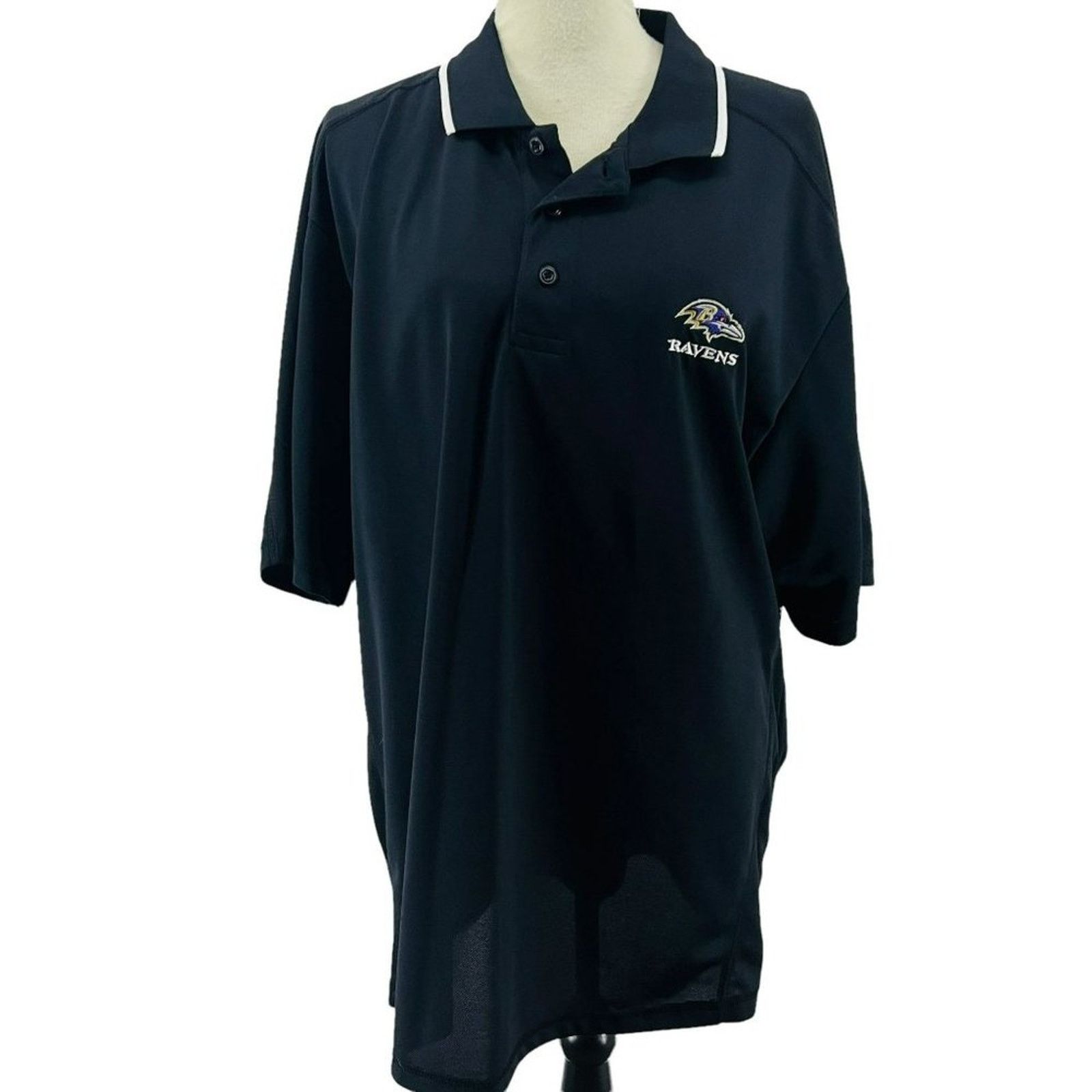 NFL NFL Polo Baltimore Ravens Black Embroidered Logo Xlarge Size US XL / EU 56 / 4 - 8 Thumbnail