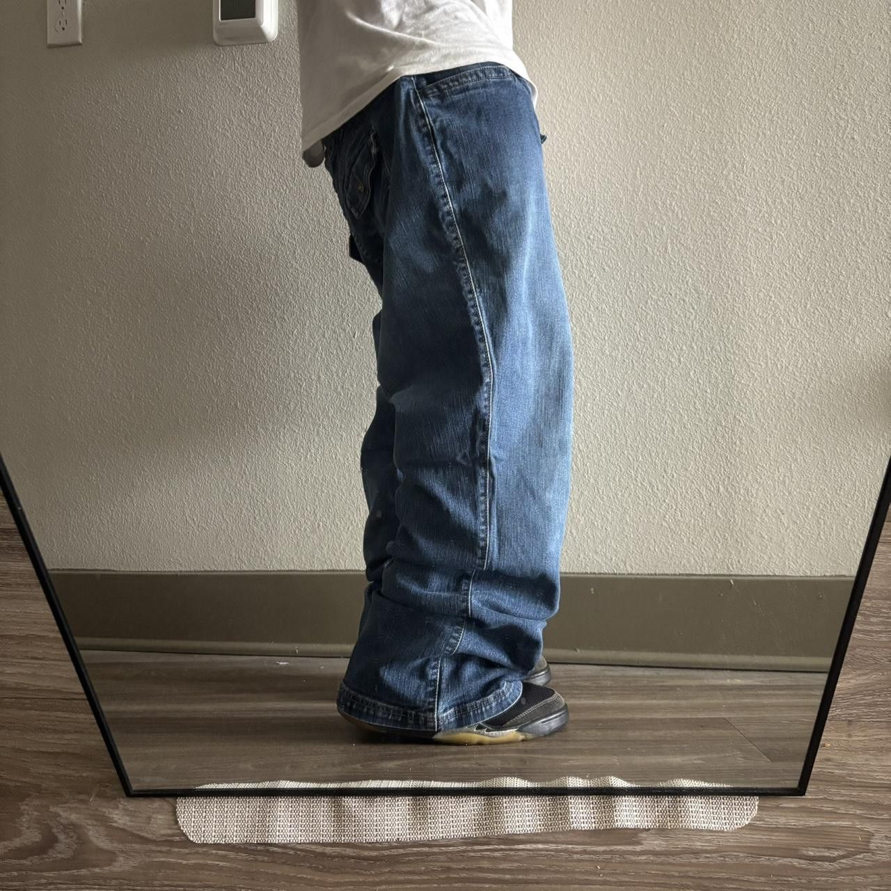 Vintage Crazy Vintage Y2K/2000s Baggy Medium Wash Skater Denim Jeans! 40x30 Size US 40 / EU 56 - 2 Thumbnail