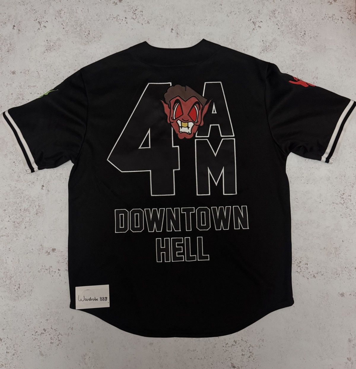 Supreme Supreme Mitchell & Ness Downtown Hell Baseball Jersey Size US M / EU 48-50 / 2 - 3 Thumbnail