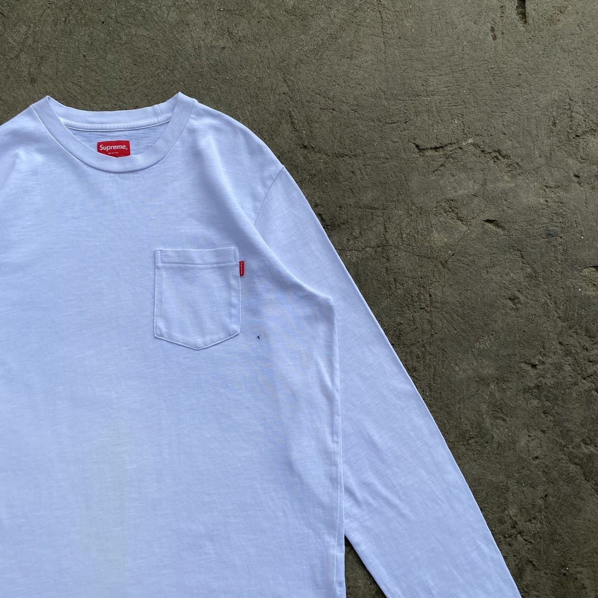 Supreme Supreme White Pocket Longsleeves Size US M / EU 48-50 / 2 - 3 Thumbnail
