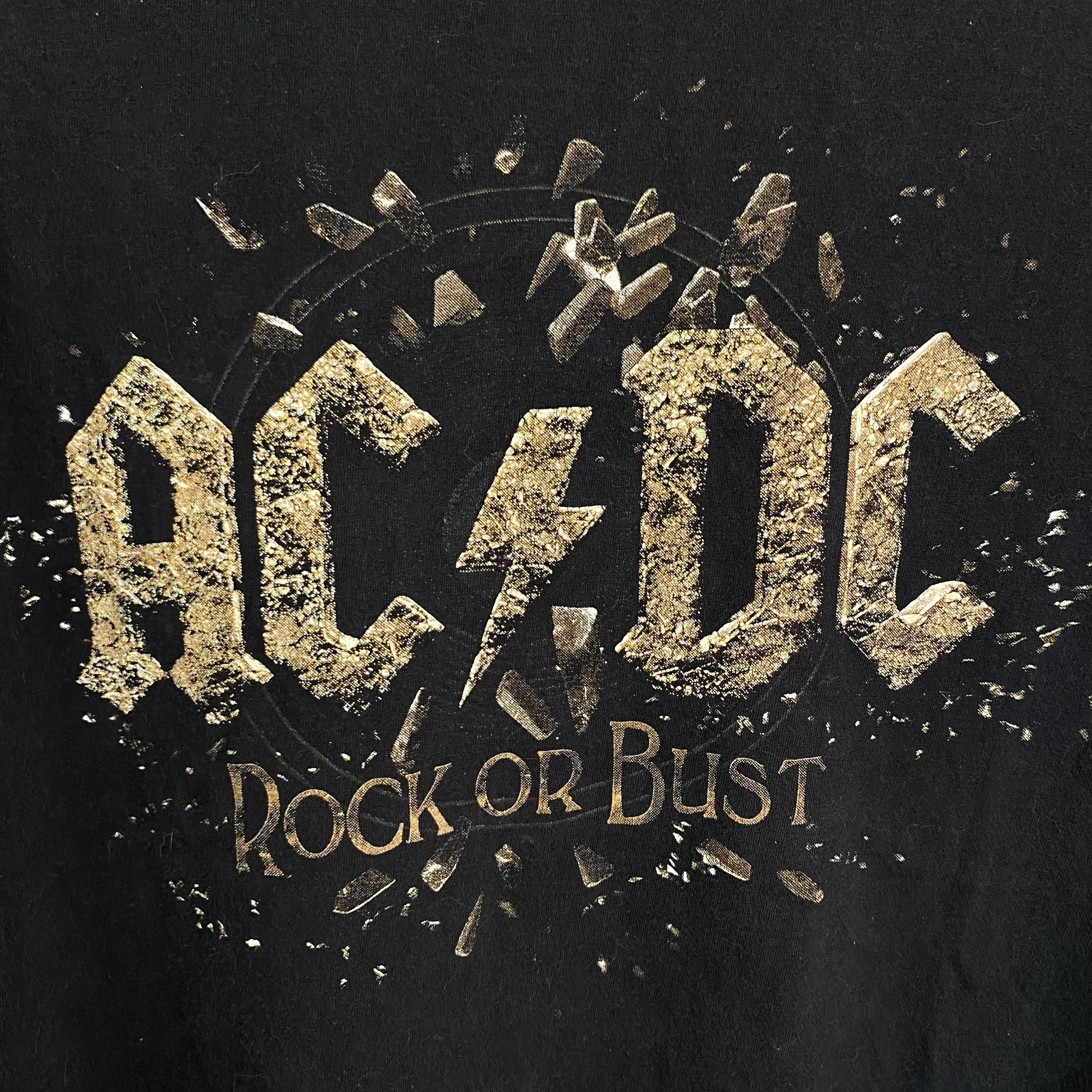 Fruit Of The Loom AC DC World Tone 2015 merch Rock or Bust man black M Size US M / EU 48-50 / 2 - 2 Thumbnail