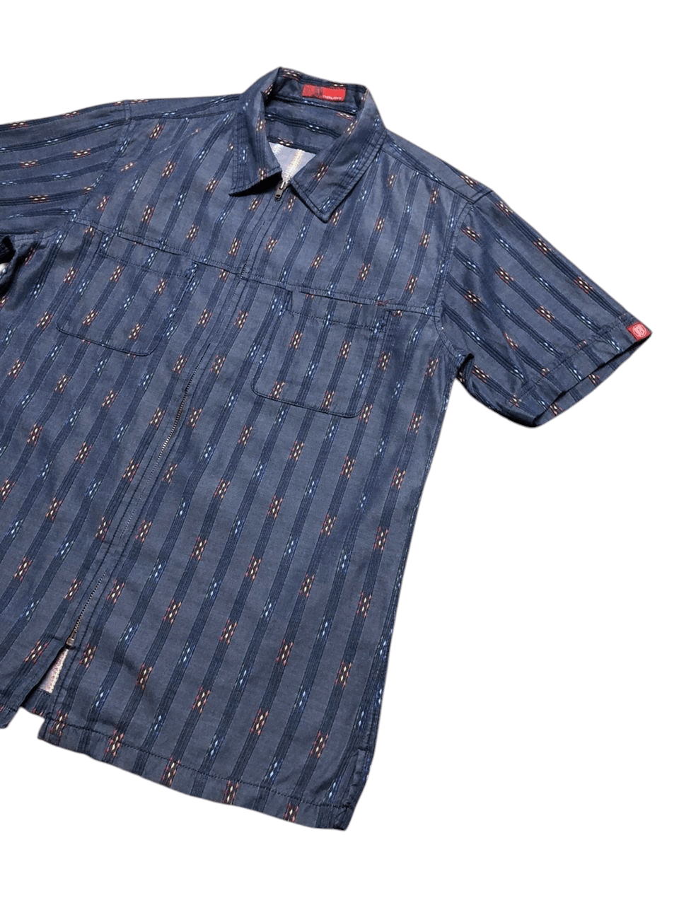 291295=Homme Vintage 291295=Homme Native Zipper Shirt Short Sleeve Size US M / EU 48-50 / 2 - 5 Thumbnail