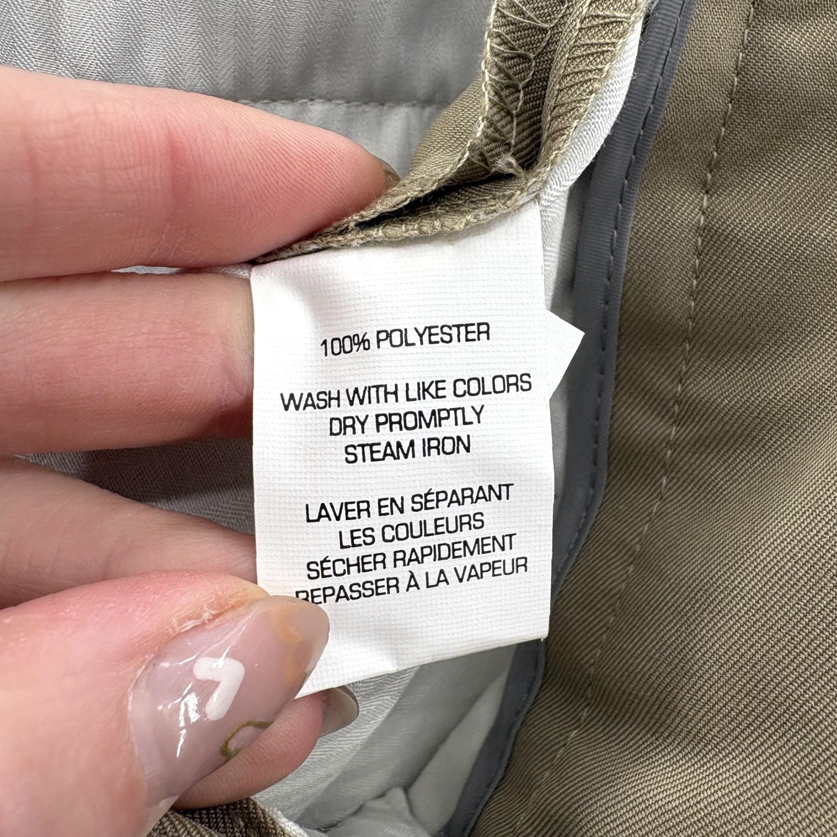 Van Heusen Van Heusen Traveler Dress Pants Mens 30x29 Beige Straight Fit Non Iron Workwear Size US 30 / EU 46 - 7 Thumbnail