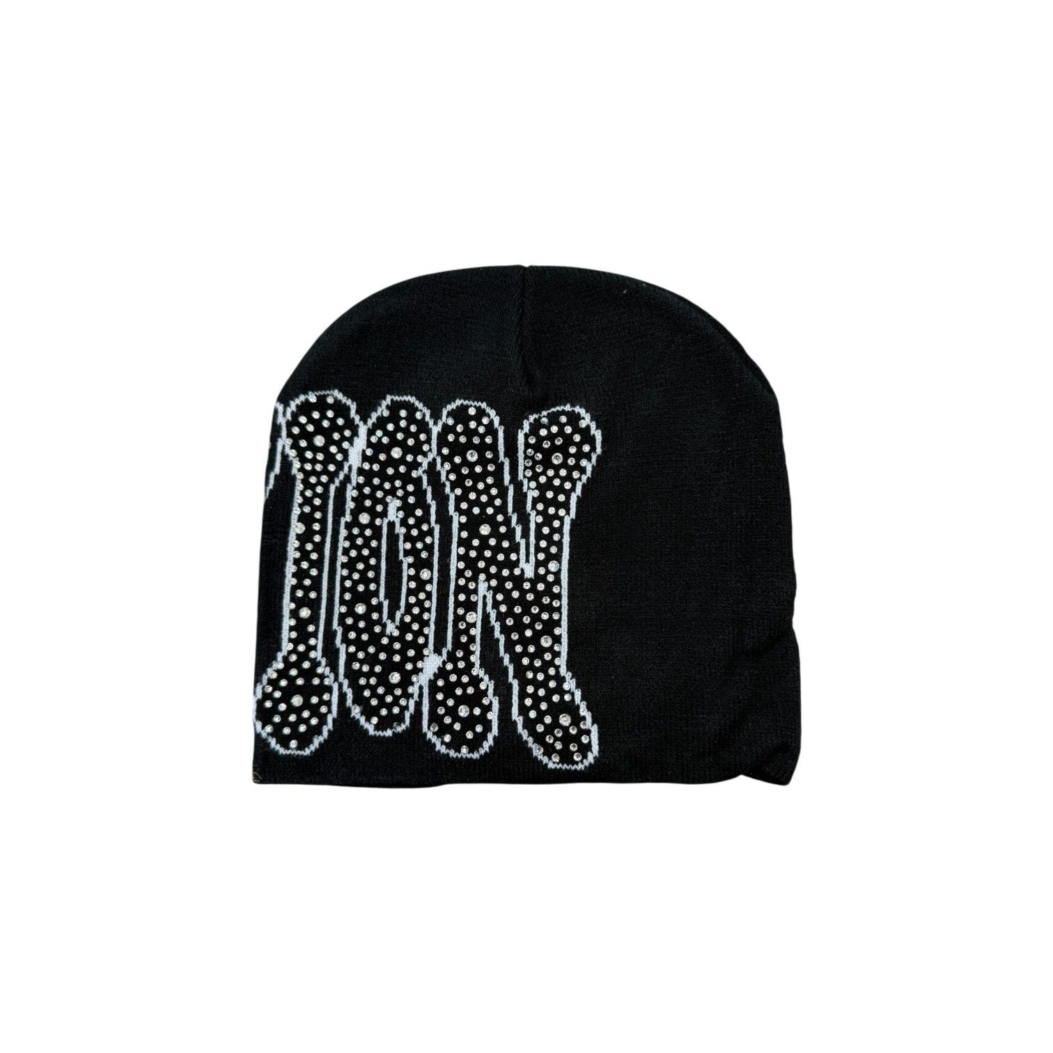 Other Mixed Emotions 'Rhinestone' Black Beanie Size ONE SIZE - 2 Thumbnail