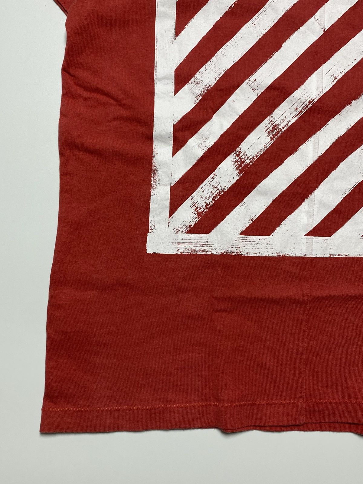Off-White Off-White - OG Brushed Diagonal T-Shirt Size US M / EU 48-50 / 2 - 6 Thumbnail