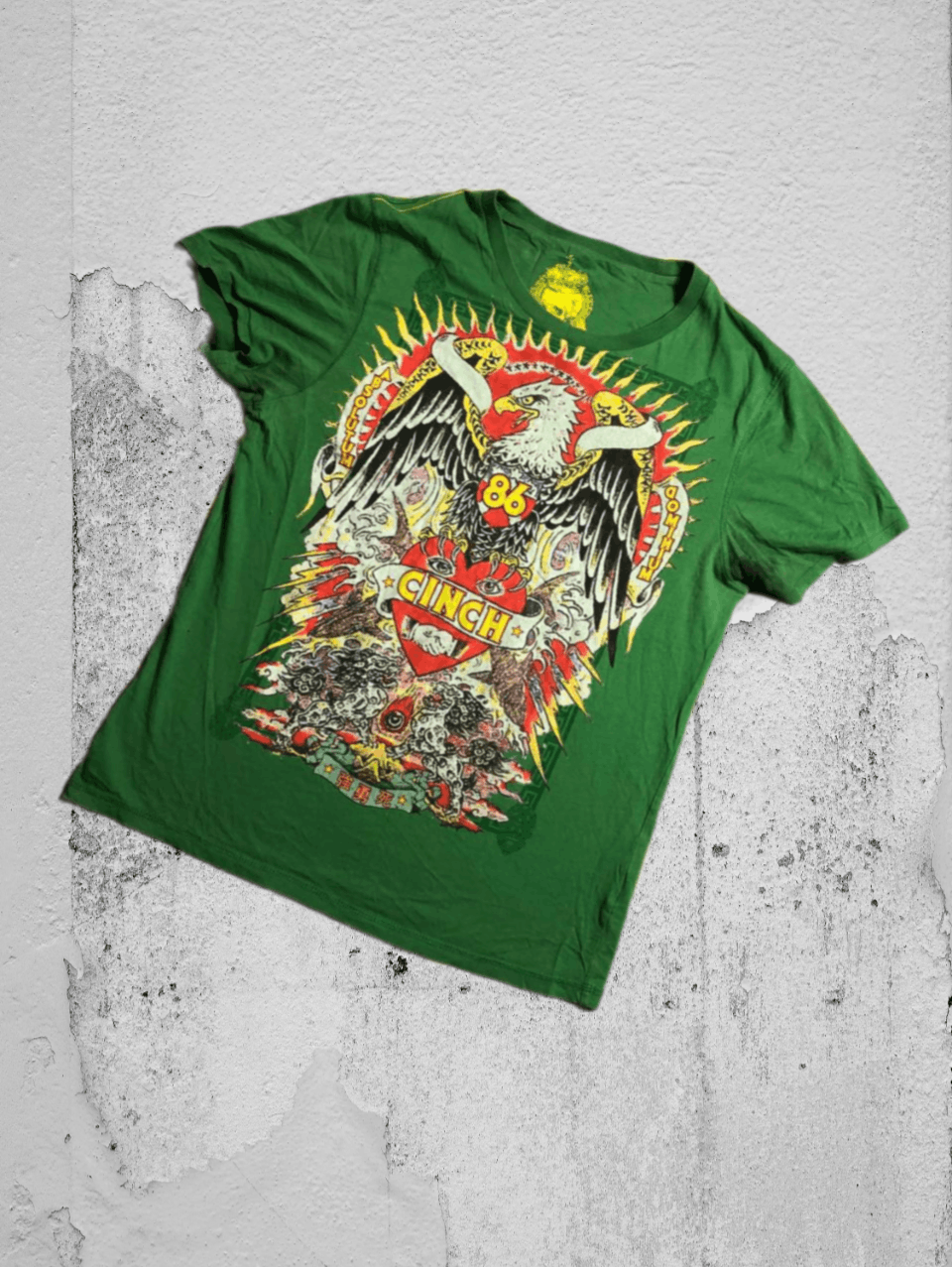 Vintage Y2K Affliction Style All Over Print T Shirt Tee Tapout Japan Size US M / EU 48-50 / 2 - 1 Thumbnail