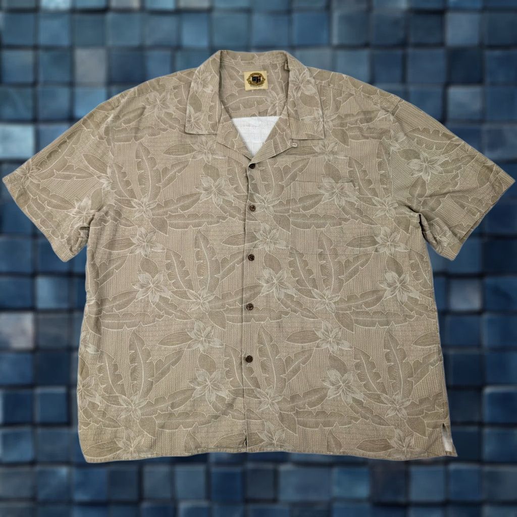 Vintage Pusser’s West Indies Silk Cotton Hawaiian Shirt Men 2XL Beige Floral Pattern Vintage No Size US XXL / EU 58 / 5 - 1 Thumbnail