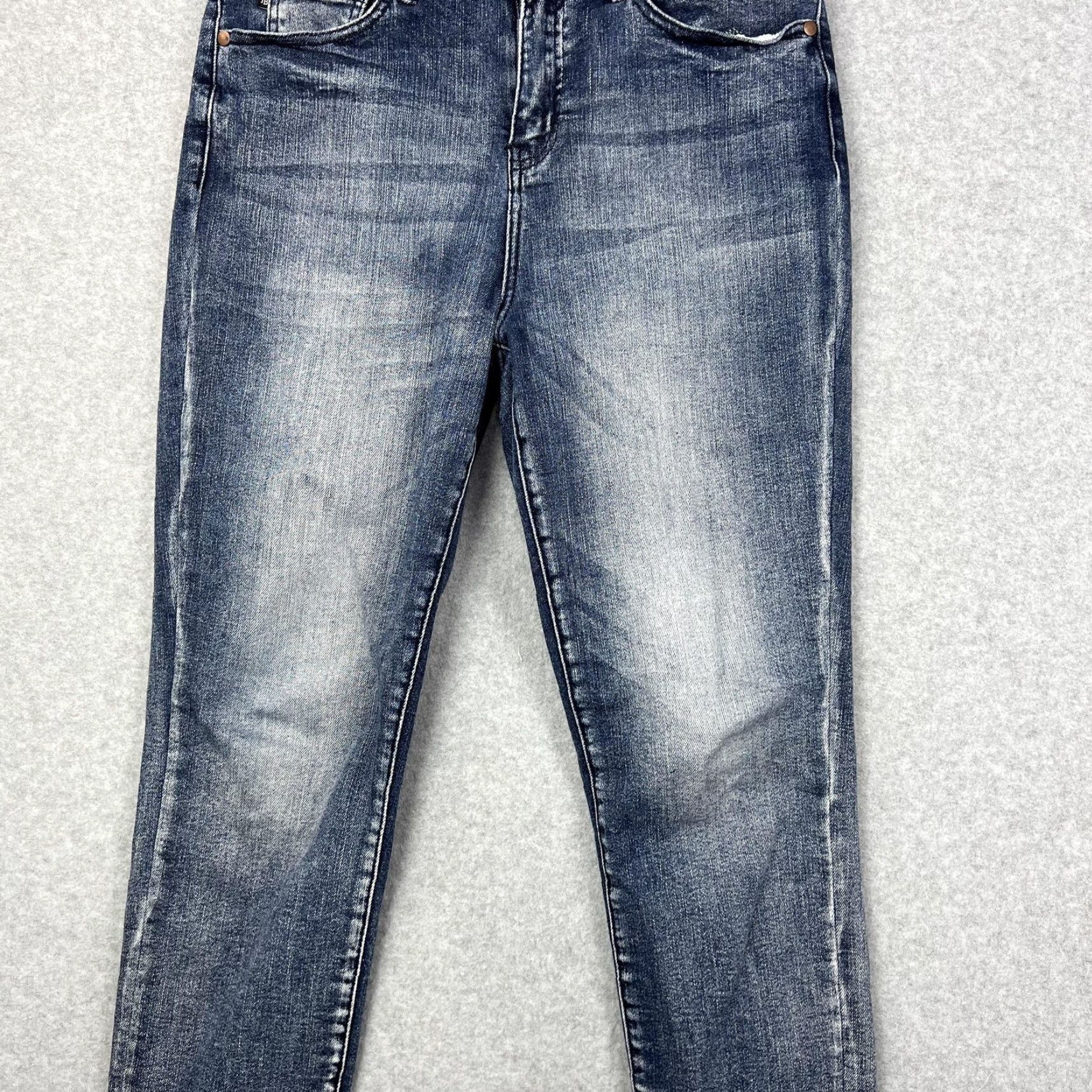 Denime Judy Blue Jeans Womens 9/29 Blue Relaxed Fit Distressed Pocket Denim Jeans Size 30" / US 8 / IT 44 - 5 Thumbnail