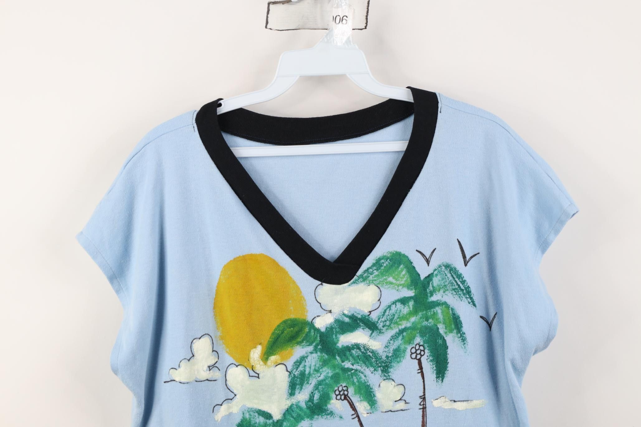 Vintage Vintage 70s 80s Streetwear Barbados Island Beach T-Shirt Size ONE SIZE - 2 Thumbnail