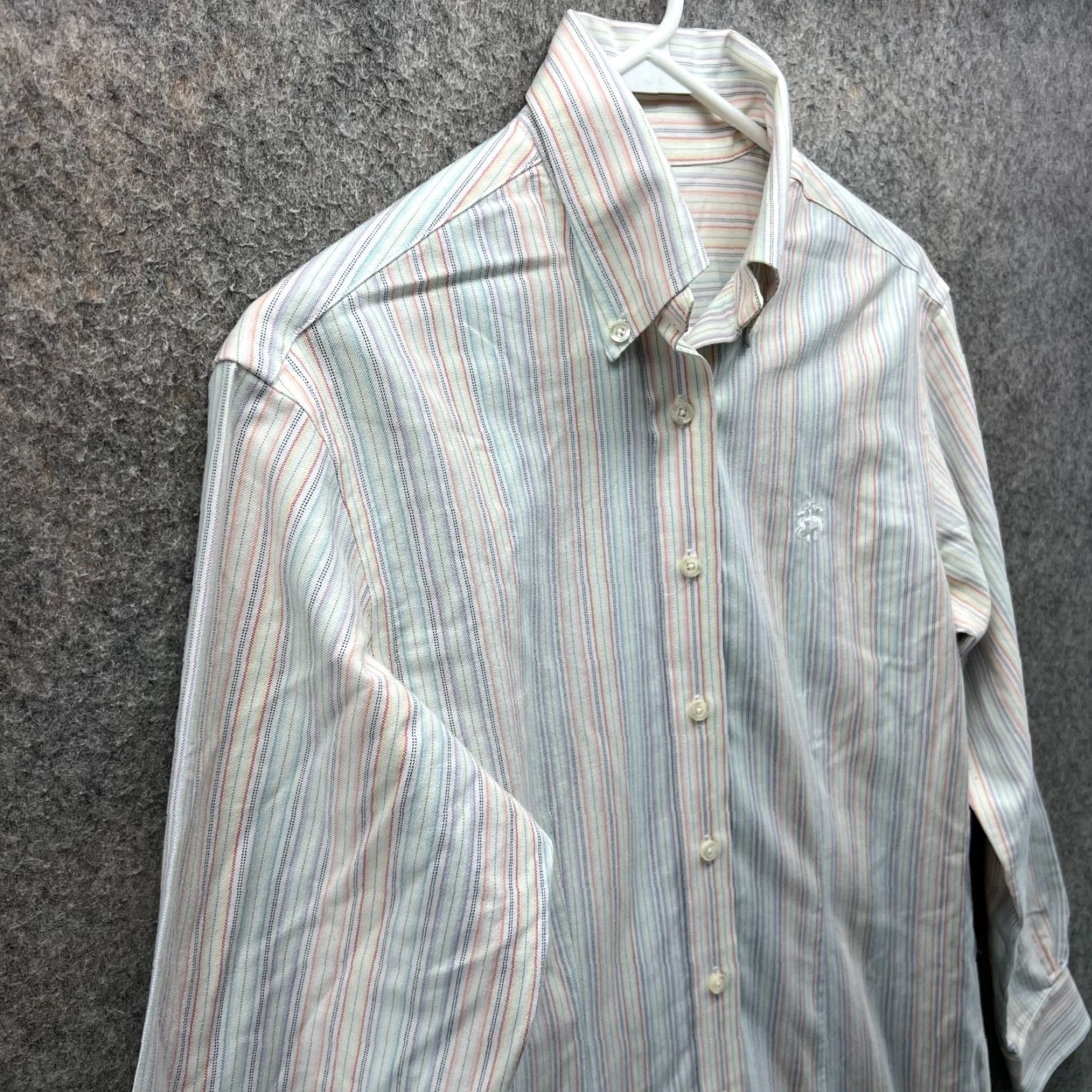 Brooks Brothers VINTAGE Brooks Brothers Shirt Dress Womens 2 Pink Striped Button Down Collared Knee Length 100% Cotton Casual Party/Cocktail Travel Mens? Womens Size XS / US 0-2 / IT 36-38 - 4 Thumbnail
