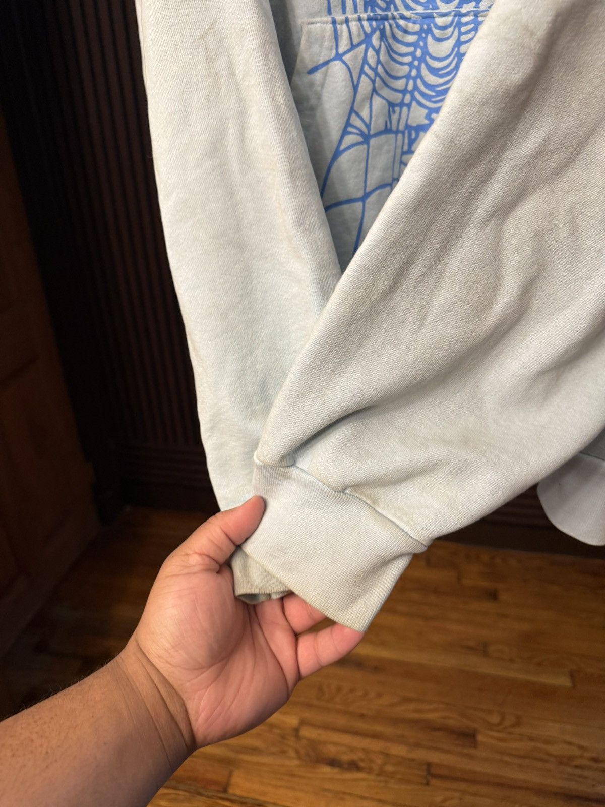 Sp5der Sp5der Sky Blue Hoodie Size XL Size US XL / EU 56 / 4 - 8 Thumbnail