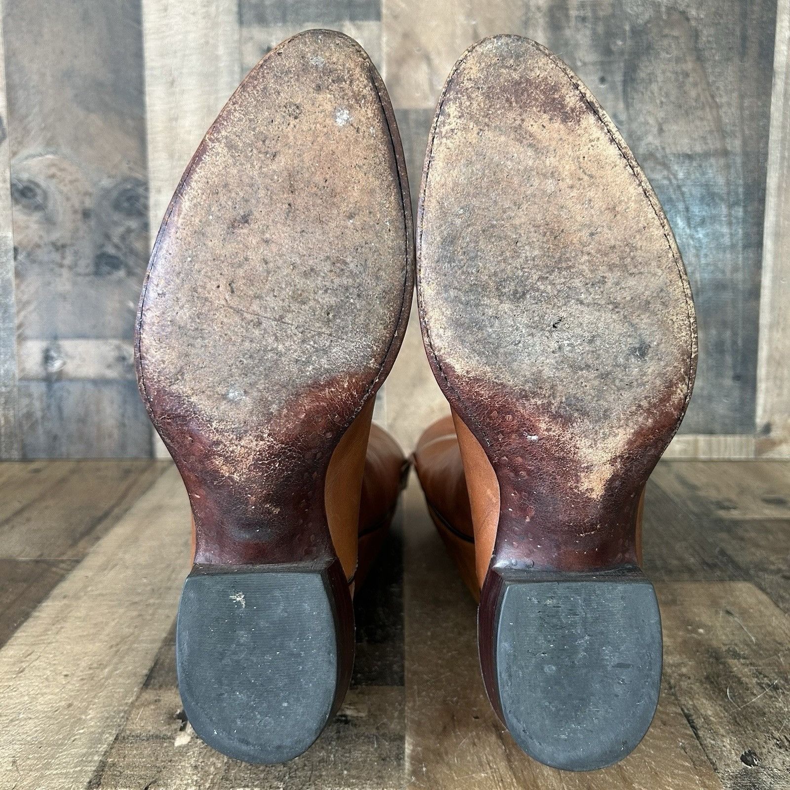 Vintage El Dorado Vintage Handmade Western Cowboy Boots Mens 10 D Size US 10 / EU 43 - 4 Thumbnail