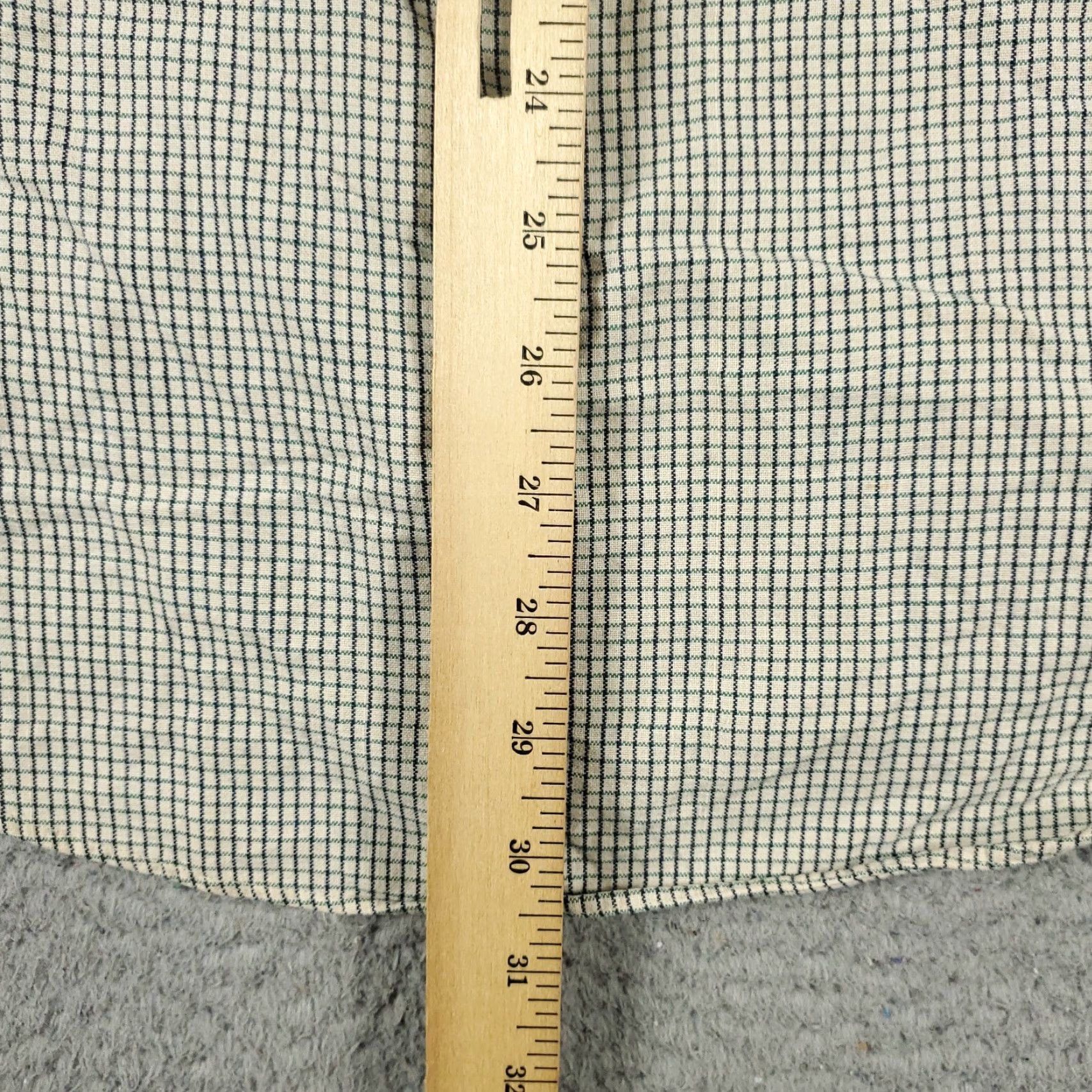 Tommy Hilfiger TOMMY HILFIGER Men's Medium Green Check Long Sleeve Button-Up Shirt Classic Preppy Size US M / EU 48-50 / 2 - 6 Thumbnail
