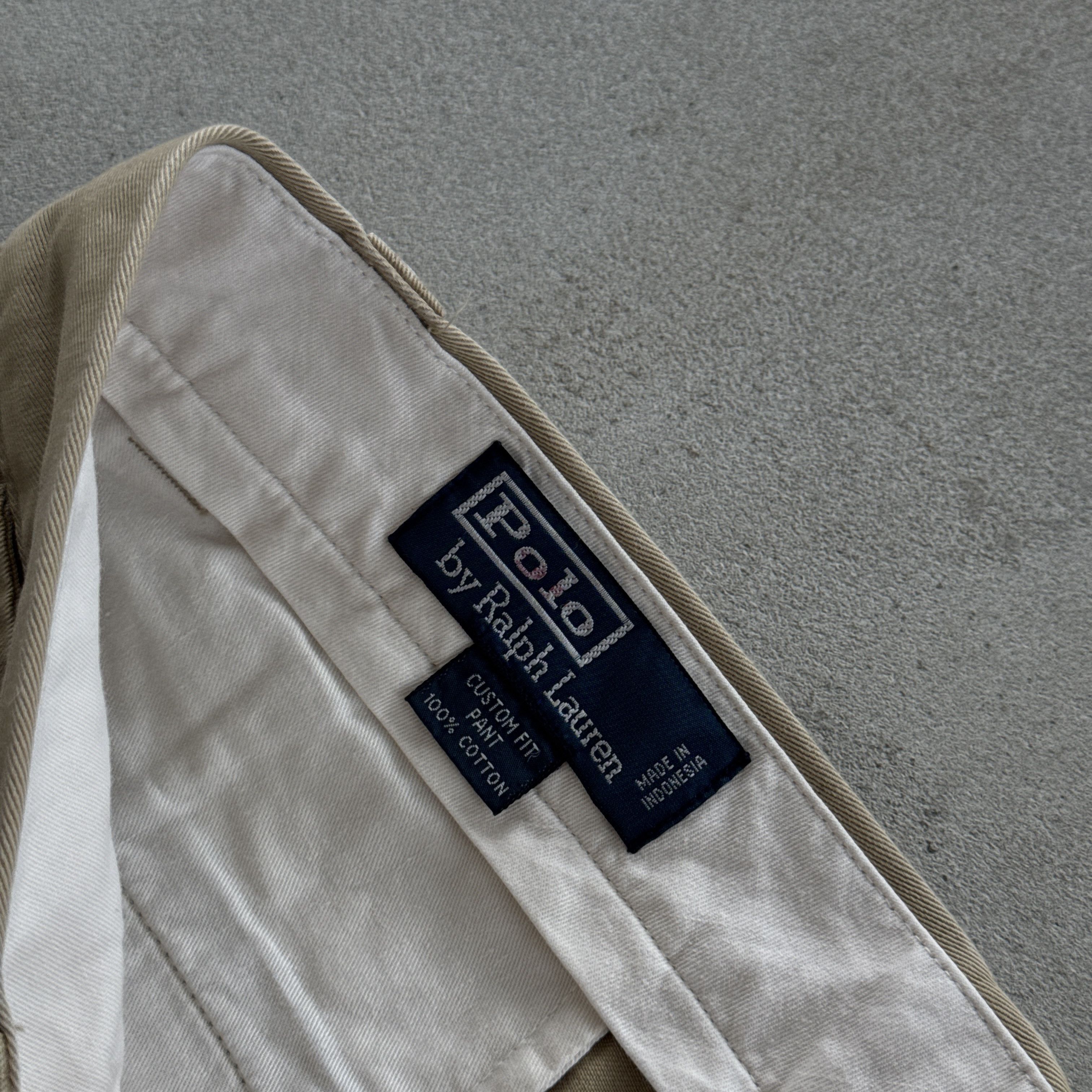 Polo Ralph Lauren Polo Ralph Lauren Custom Fit Beige Chino Pants Size 33 34 Size US 33 - 5 Thumbnail