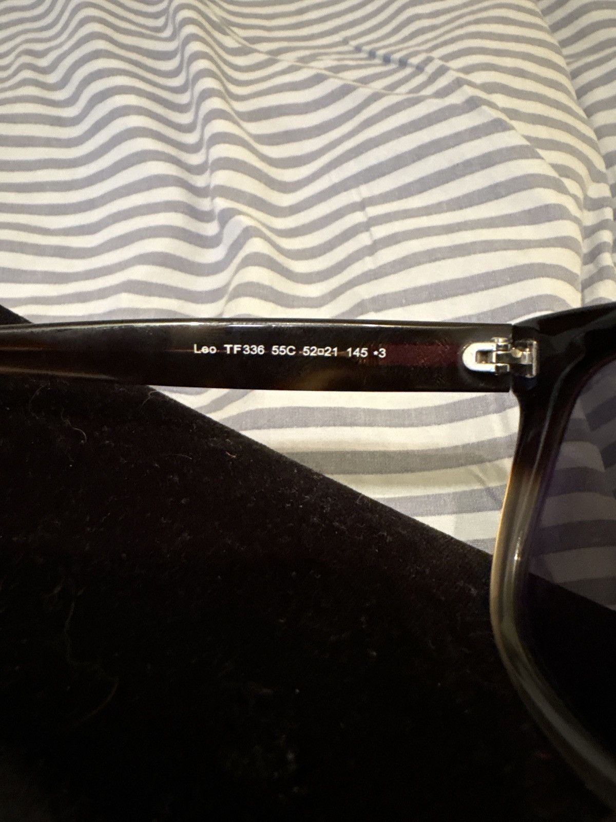 Tom Ford Tom Ford Leo TF336 55C Sunglasses Size ONE SIZE - 6 Thumbnail