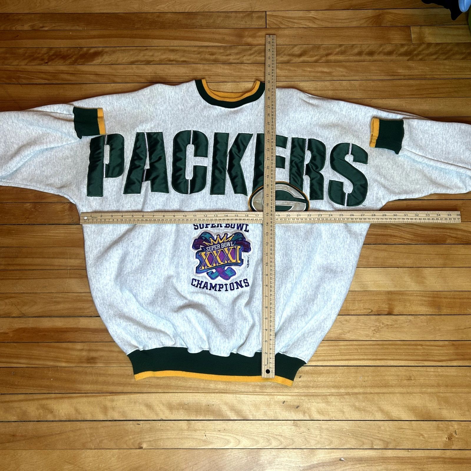 Vintage Vintage 90s Packers Super Bowl Spell Out XXL Size US XXL / EU 58 / 5 - 7 Thumbnail
