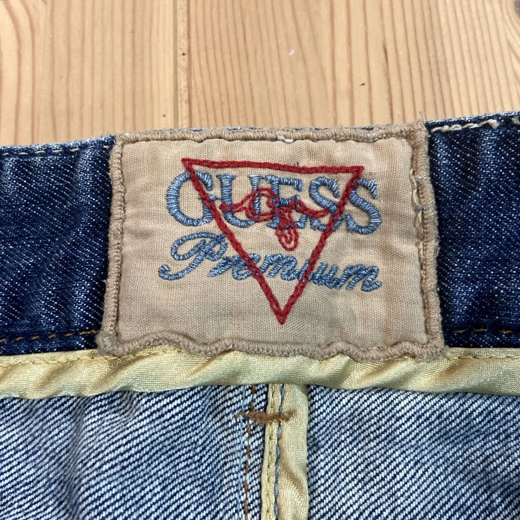 Guess VINTAGE GUESS Jeans Stretch flare Denim pants Y2K fitted womens 24 Size 42" / US 20 - 5 Thumbnail