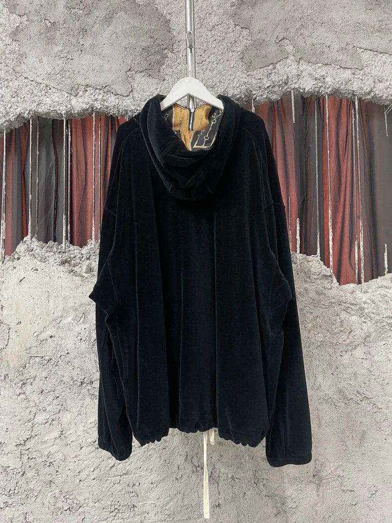 Gucci Gucci Velvet half-zip hoodie 2502-Nextarrow Size US M / EU 48-50 / 2 - 2 Thumbnail