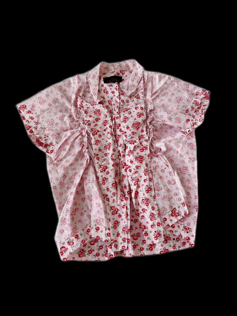 Comme des Garcons Comme Des Garcons Thread Twist Floret Short Sleeve Shirt Size S / US 4 / IT 40 - 8 Thumbnail