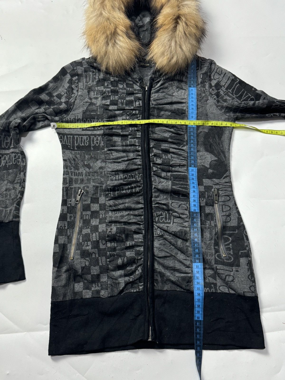 Beauty Beast × Hysteric Glamour × Japanese Brand Fur Hoodie Blue Trive Archive style Size M / US 6-8 / IT 42-44 - 7 Thumbnail
