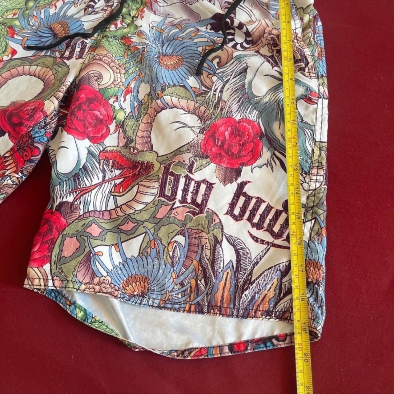 Vintage Big Buddha vintage Men’s Full Printed Shorts Size L trunks Size US 34 / EU 50 - 5 Thumbnail