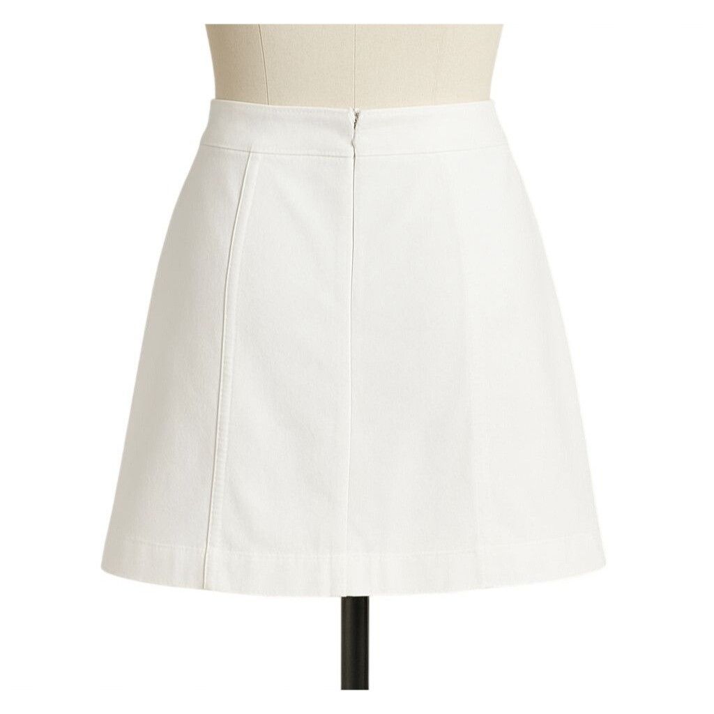 Other 89th and Madison Size 8 White Sailor Button Front Mini Skirt Size 30" / US 8 / IT 44 - 4 Thumbnail