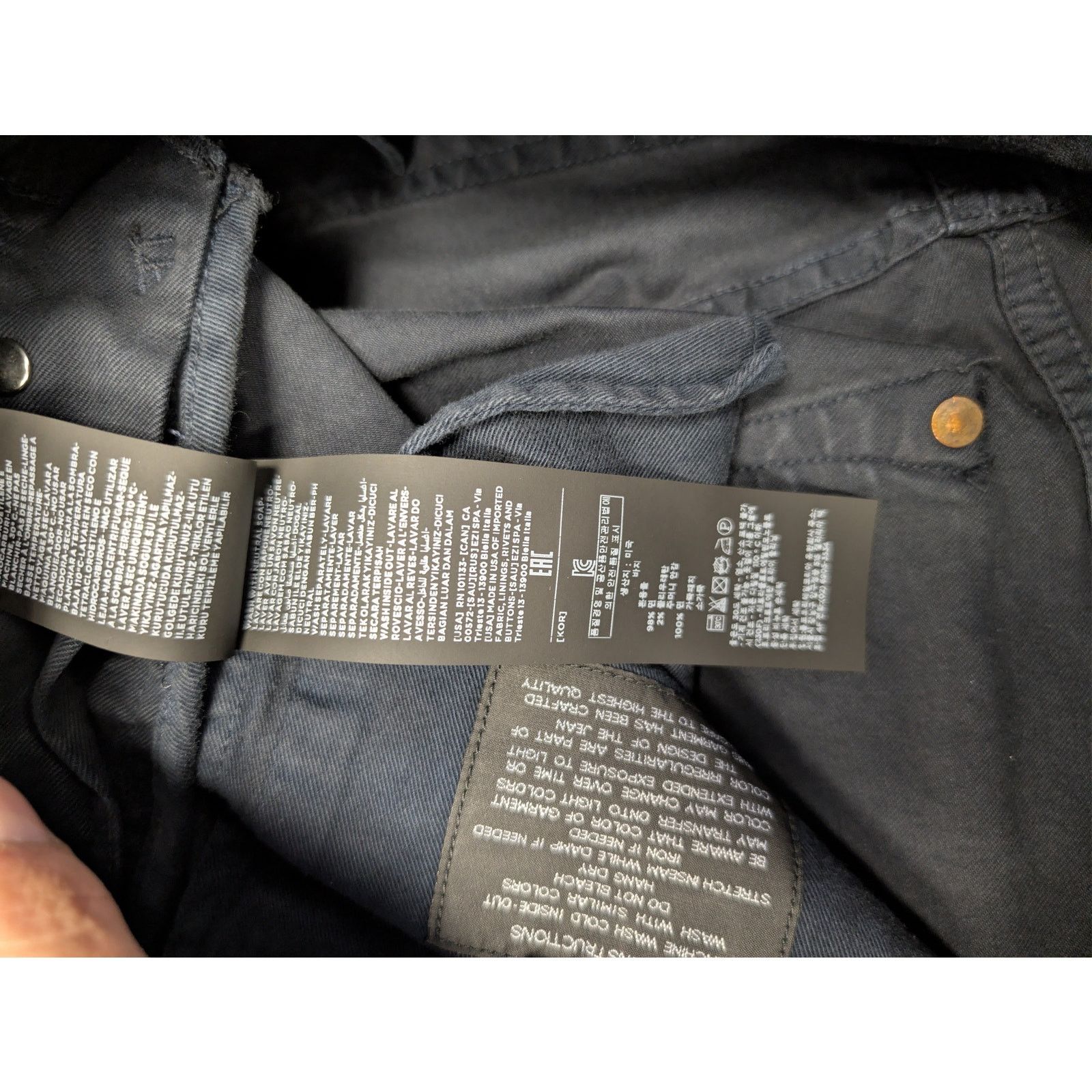 Tom Ford o1rshd1 Straight Fit Denim Jeans Size US 31 - 19 Thumbnail
