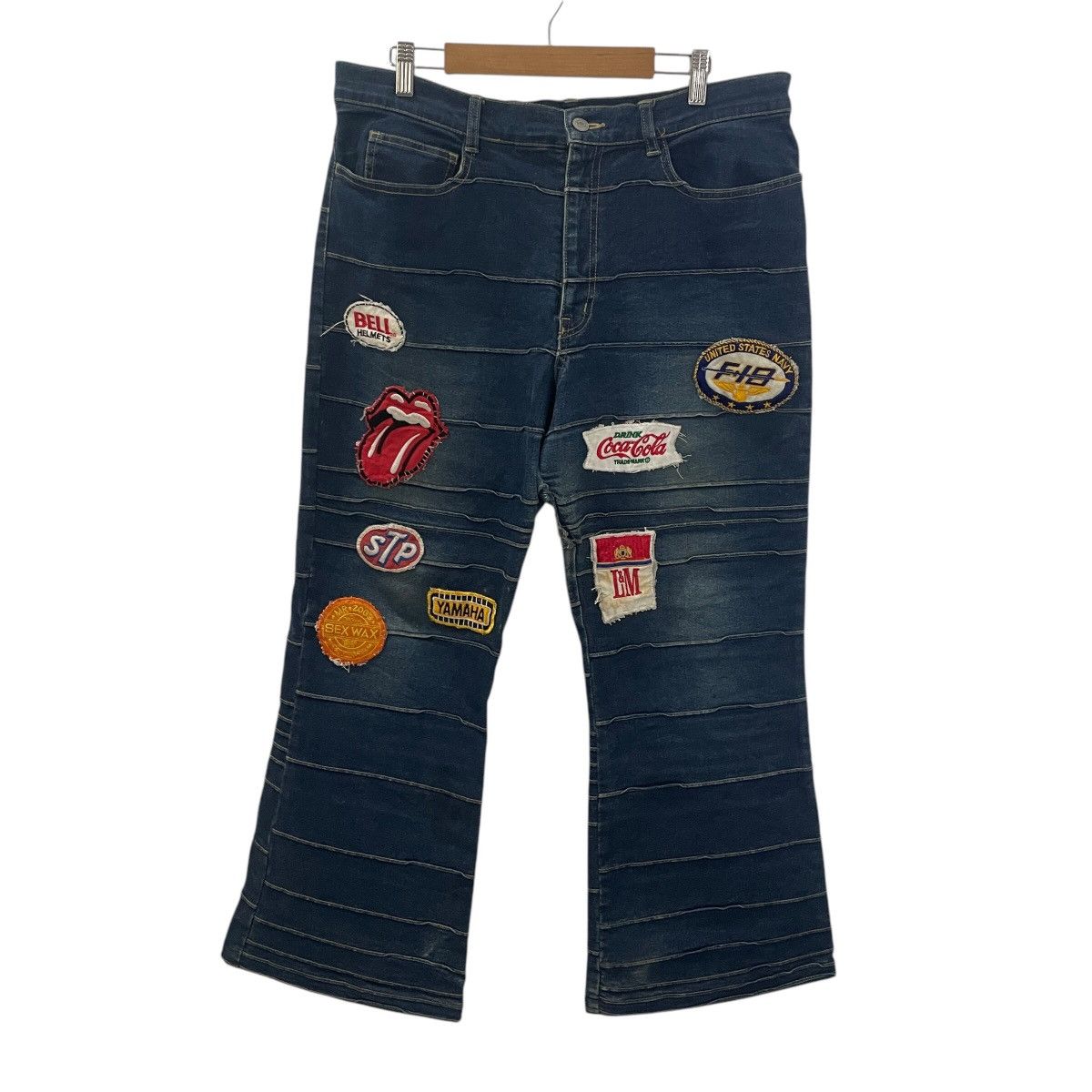 Japanese Brand Vintage Japanese Designer Hysteric Motive Distressed Denim Size US 34 / EU 50 - 1 Thumbnail