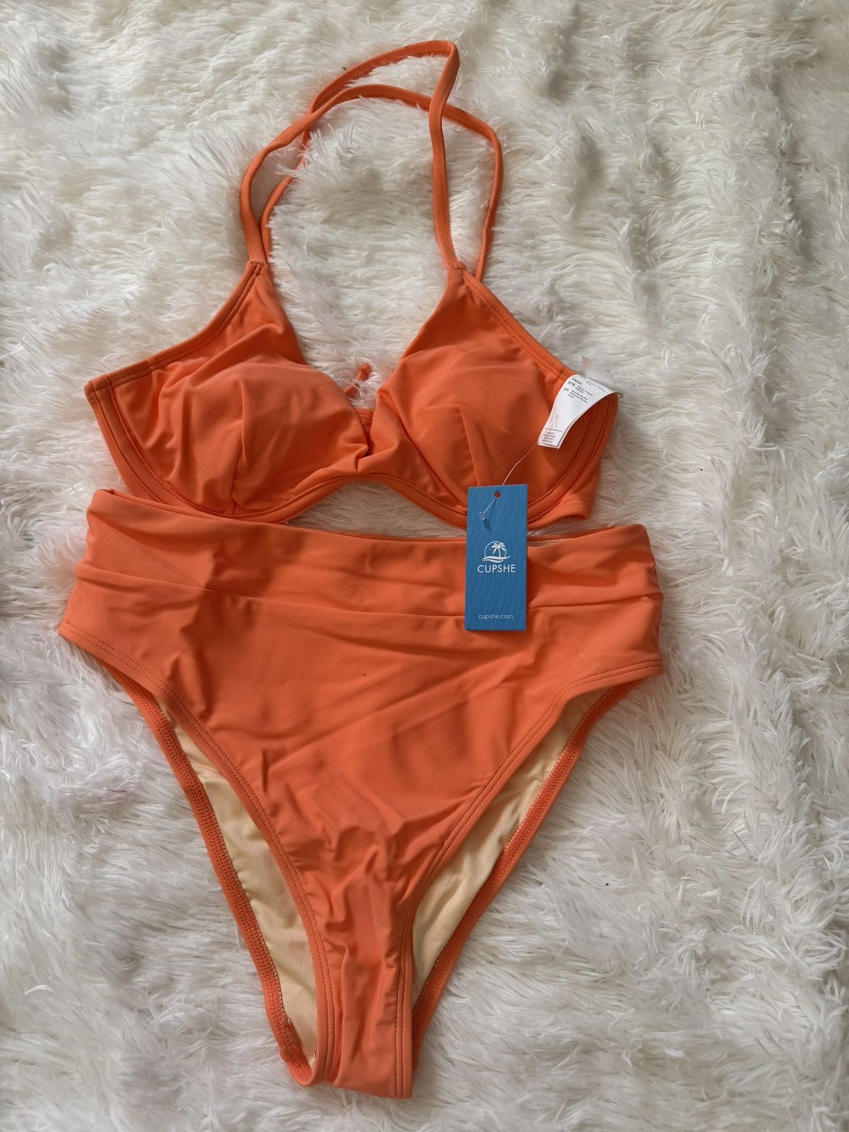 Other Women's Bikini Sets Two Piece Swimsuit High Waisted V Neck Size 28" / US 6 / IT 42 - 5 Thumbnail