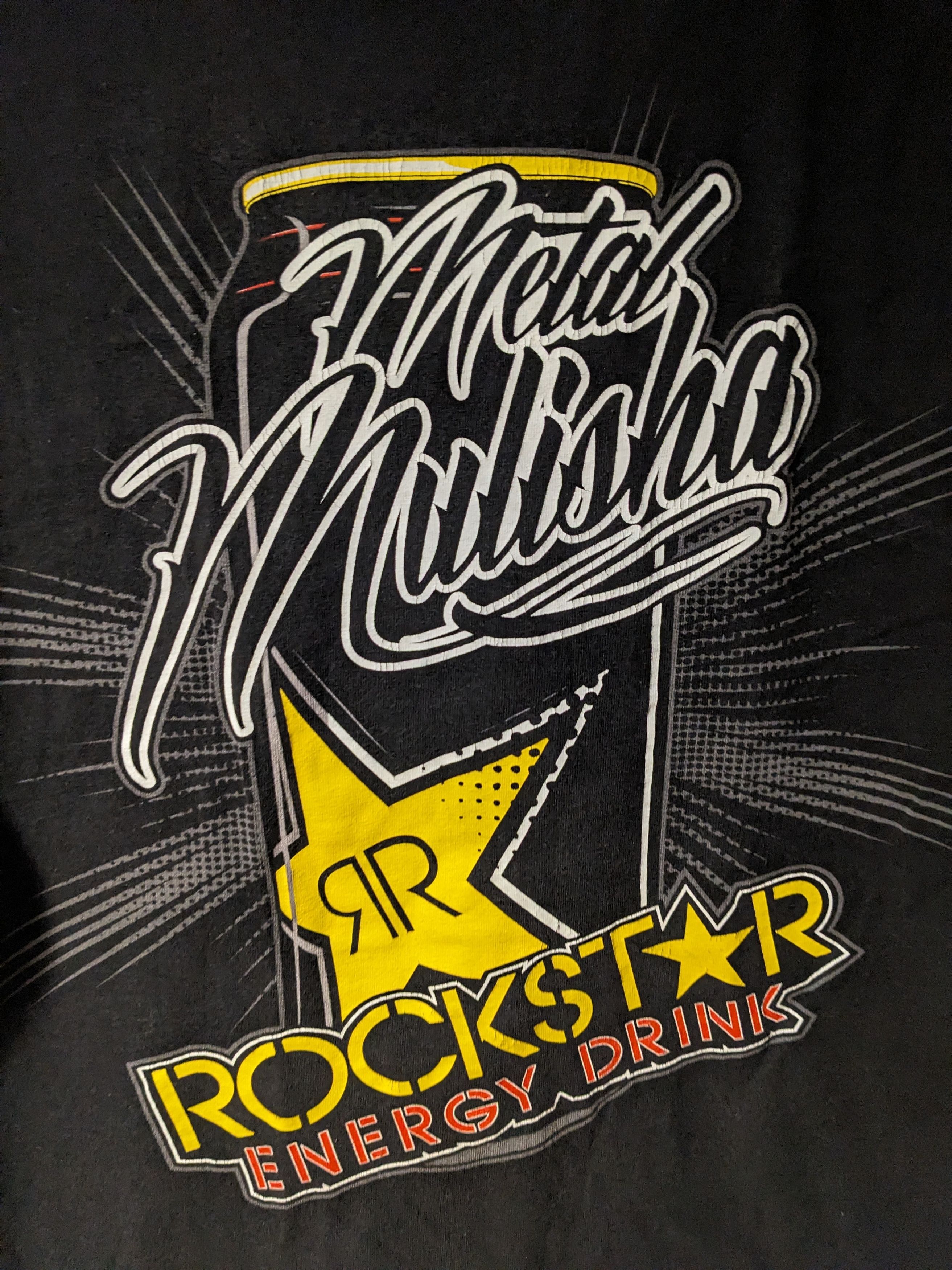 Metal Mulisha × Vintage Vintage Y2K Metal Mulisha RockStar Energy Drink T-Shirt Size US M / EU 48-50 / 2 - 2 Thumbnail