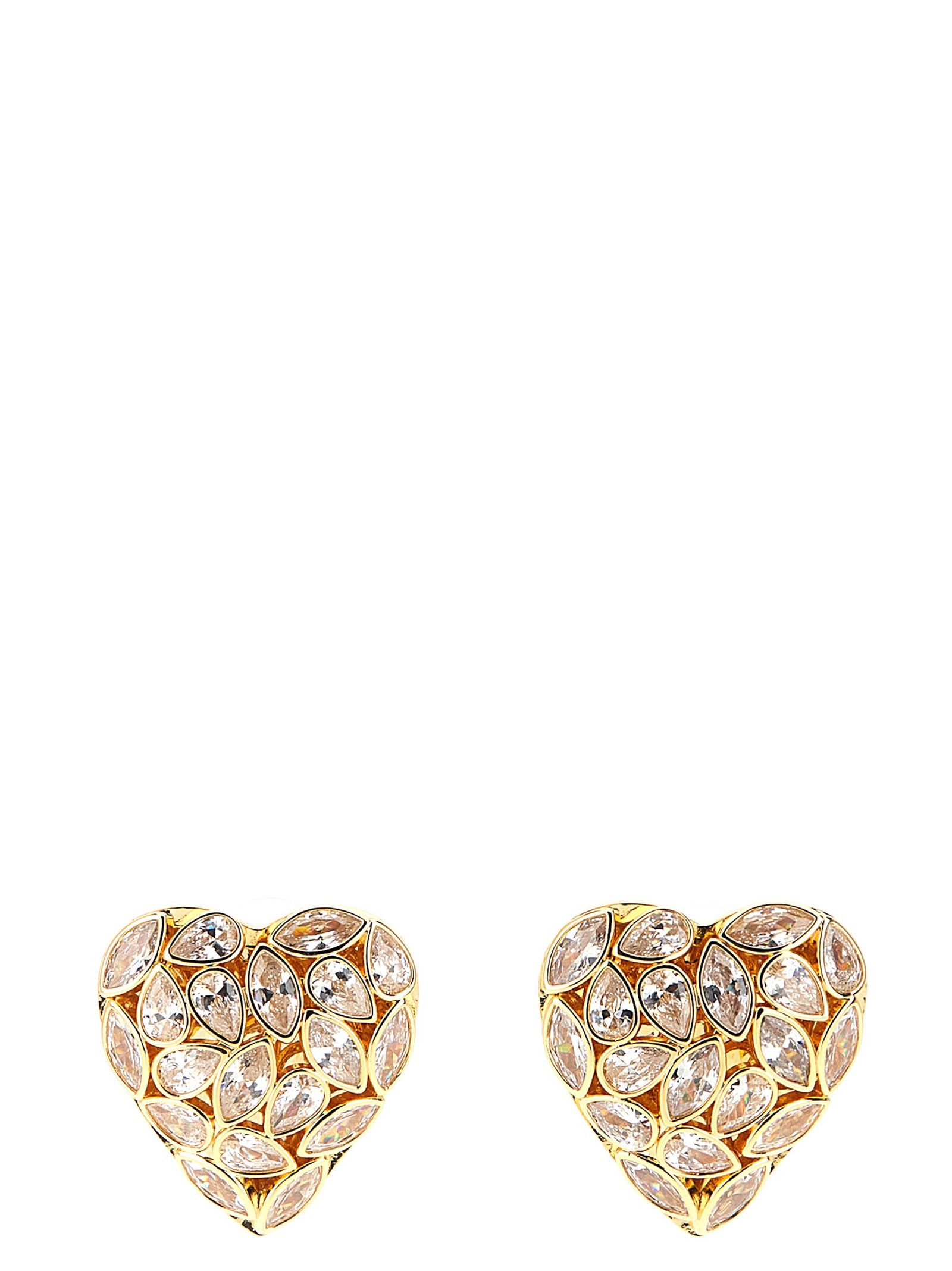 Self-Portrait 'Embellished Heart' earrings Size ONE SIZE - 1 Thumbnail