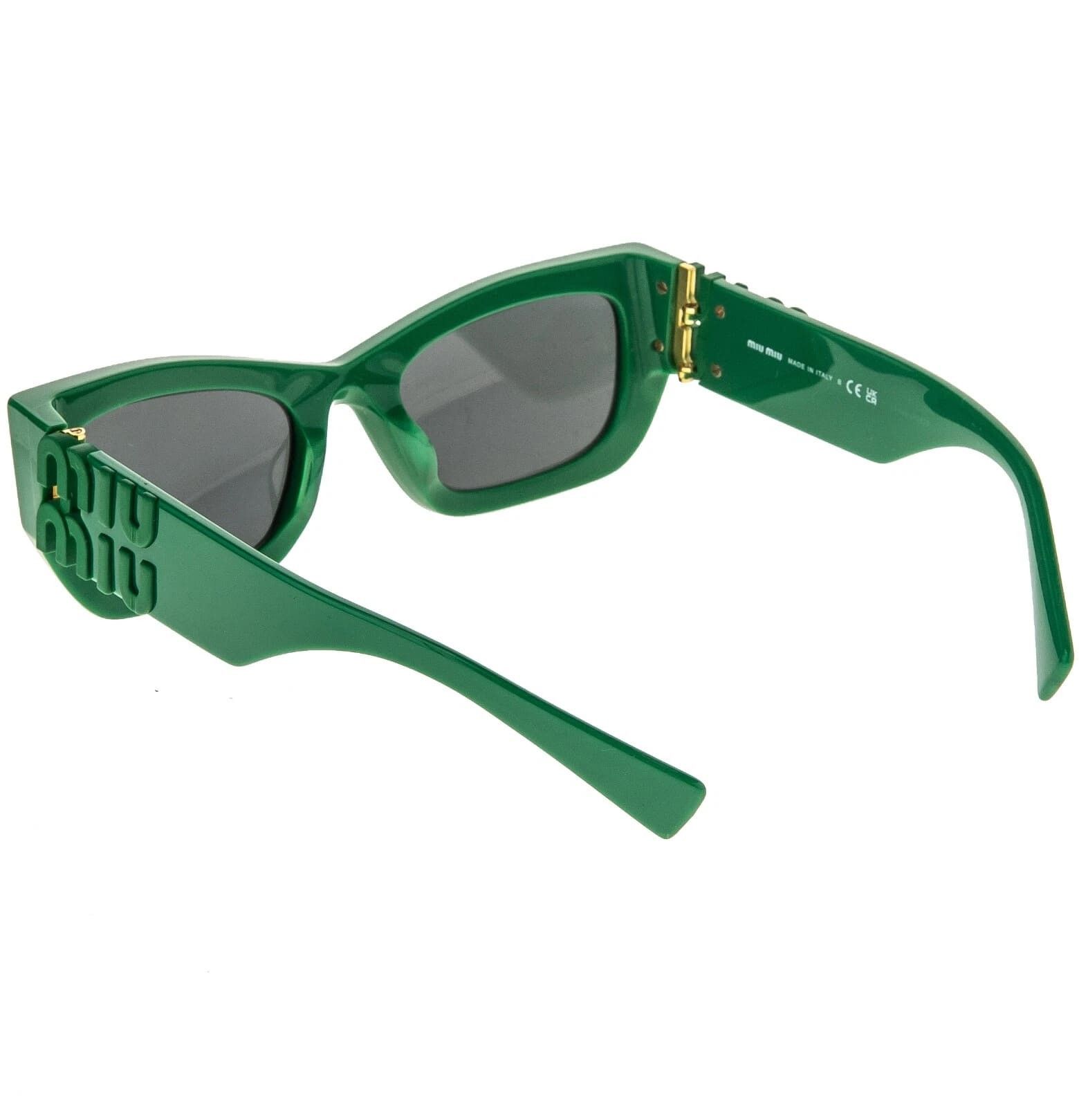 Miu Miu MIU MIU LOGO MU09WS Green Matte Logo Geometric Luxury 09W Size ONE SIZE - 3 Thumbnail