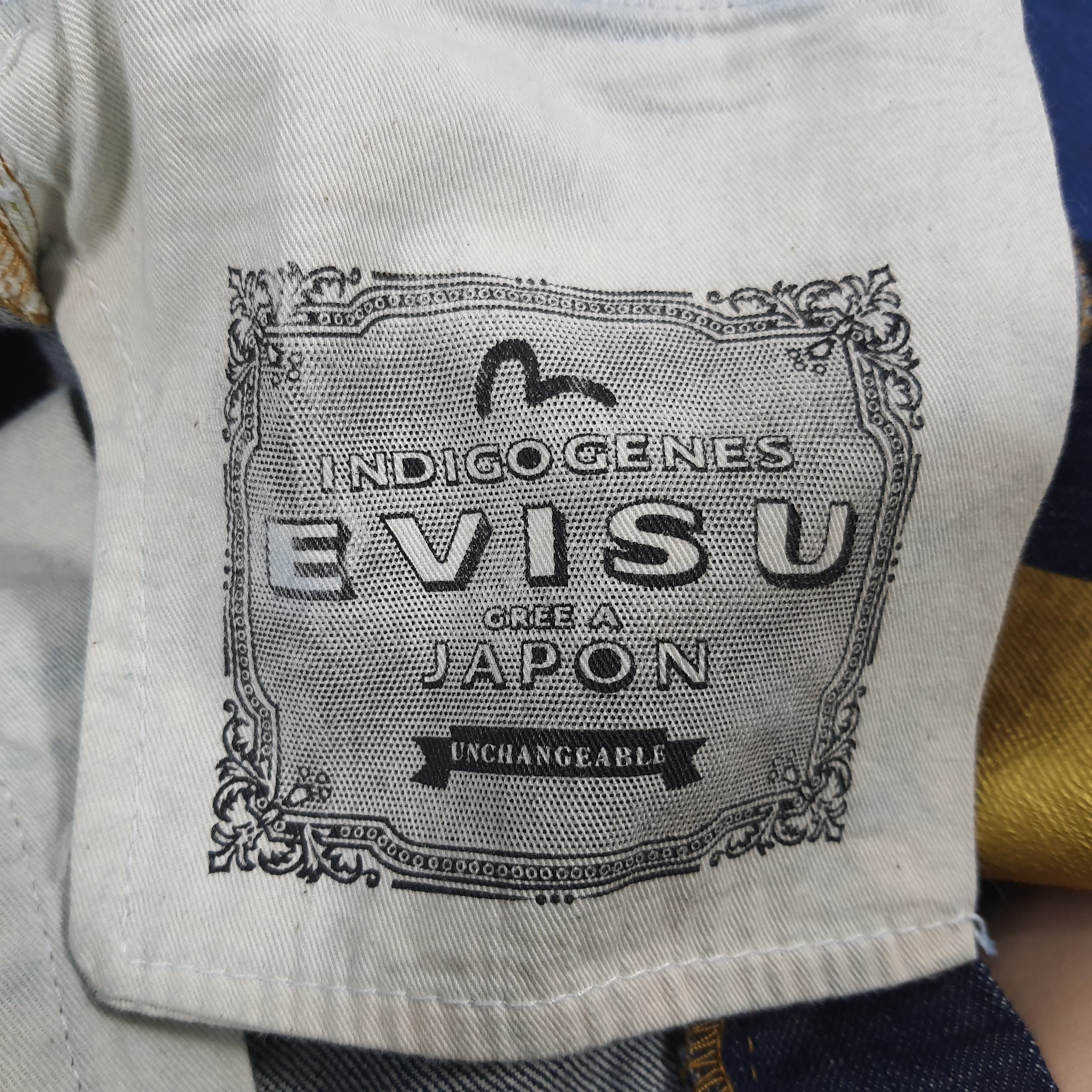 Japanese Brand × Vintage Vintage Evisu Japanese Brand Custom Gold Daicock Jeans Size US 31 - 13 Thumbnail