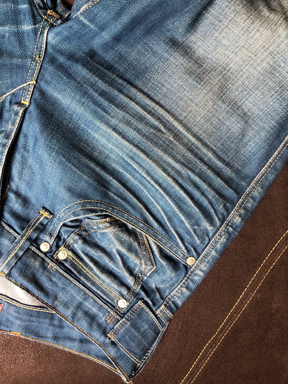 Levi's Levi's 519 Jeans Mens Straight Button Fly Blue Denim Size US 30 / EU 46 - 9 Thumbnail